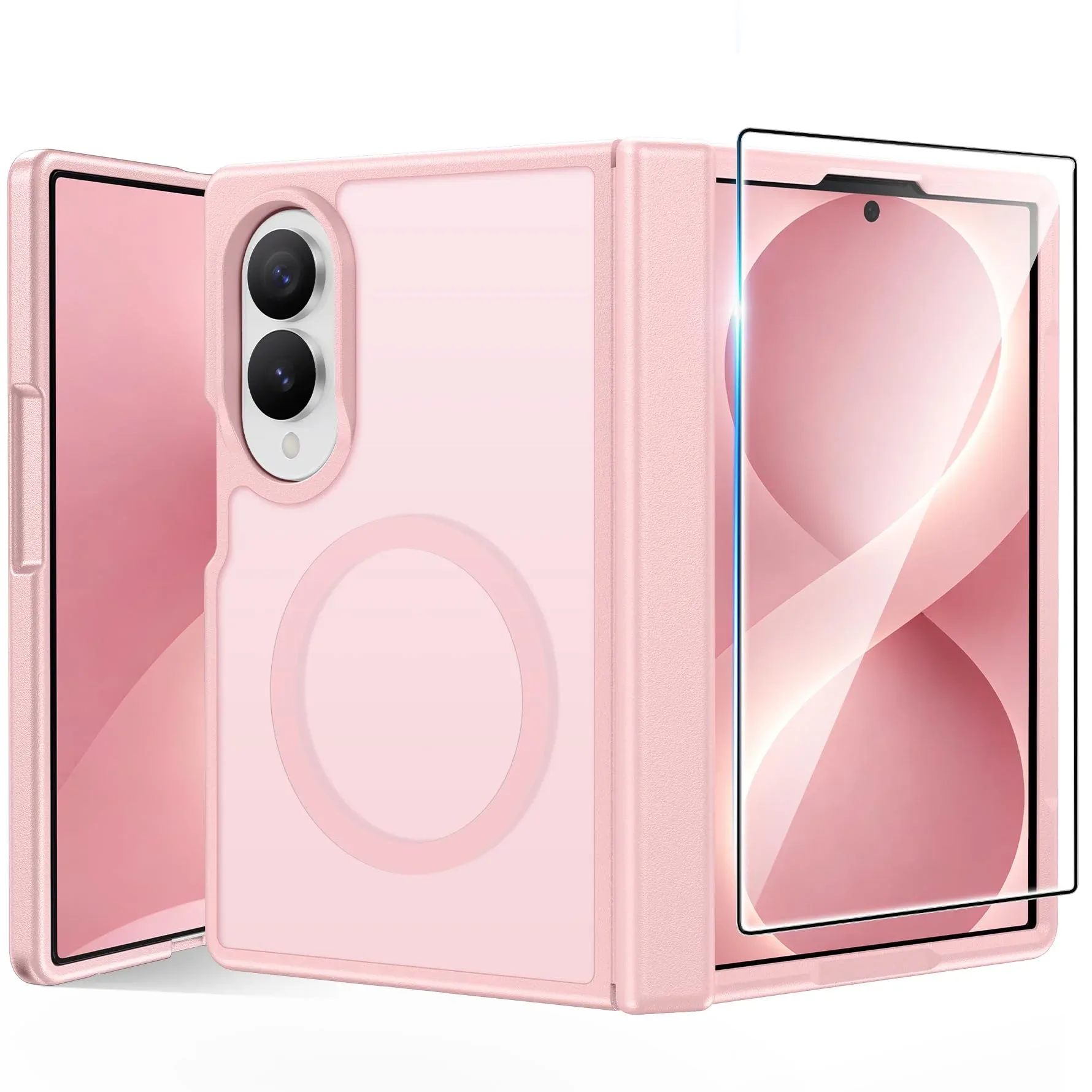 Funda para Samsung Galaxy Z Fold 8 con protección de bisagra y bordes elevados