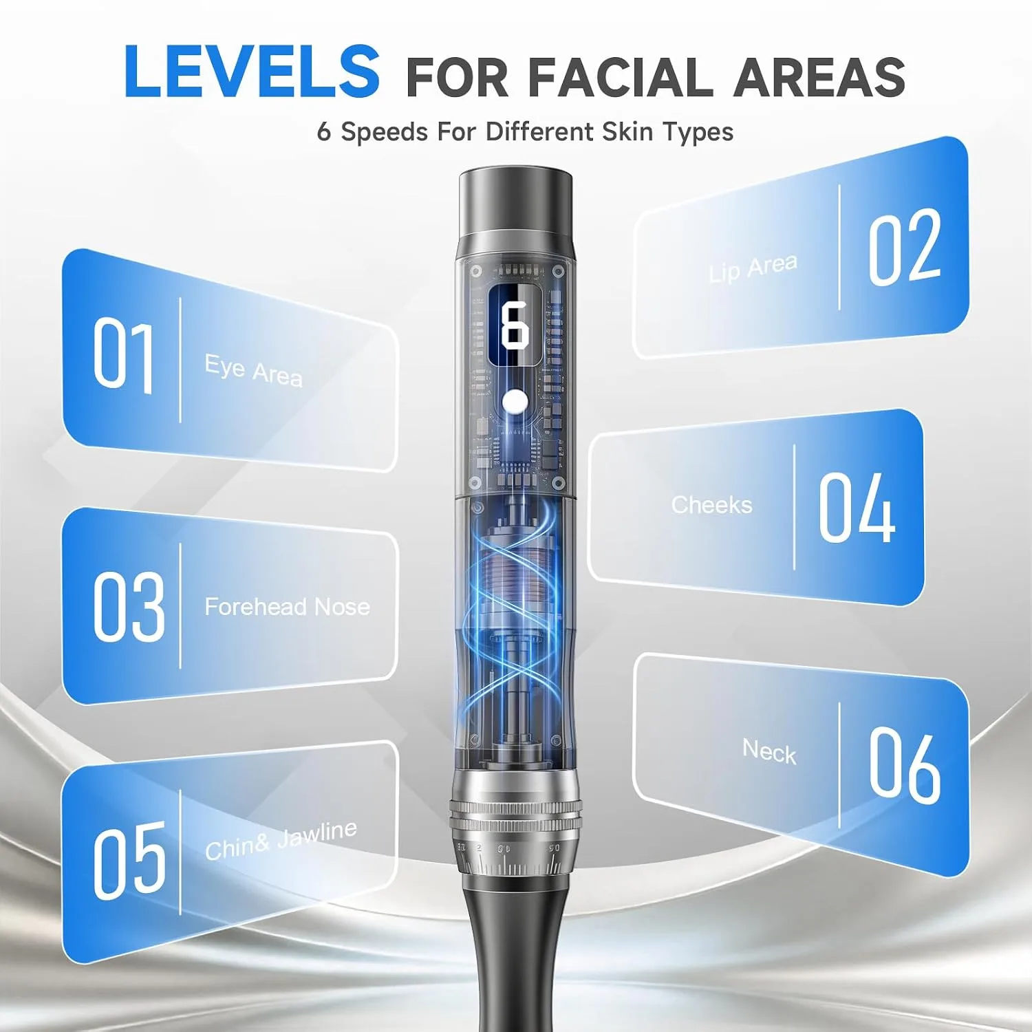 Microneedling Pen – Microneedle Derma Roller Pen for Home Use-0.25MM Grey