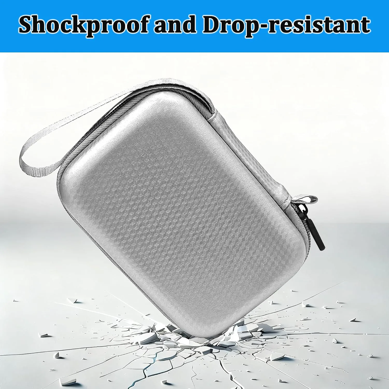 Protective Case for PLAUD NotePin Voice Recorder (Silver)