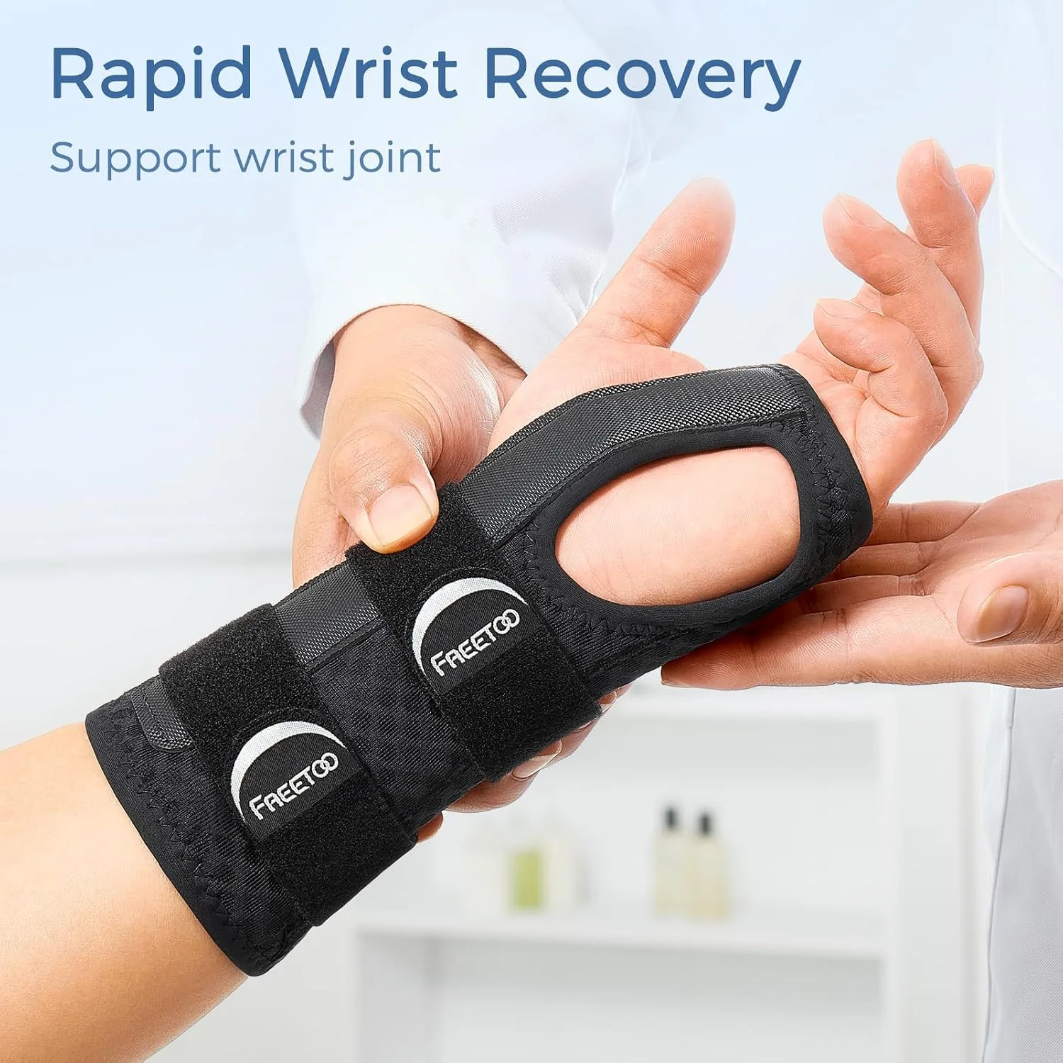 FREETOO Reversible Carpal Tunnel Wrist Brace Night Support Left Right Hand