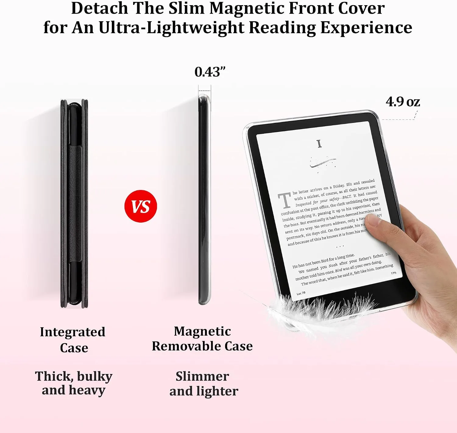 SESENSE Magnetic Case for 7'' Kindle Paperwhite 12th Gen 2024 & Colorsoft