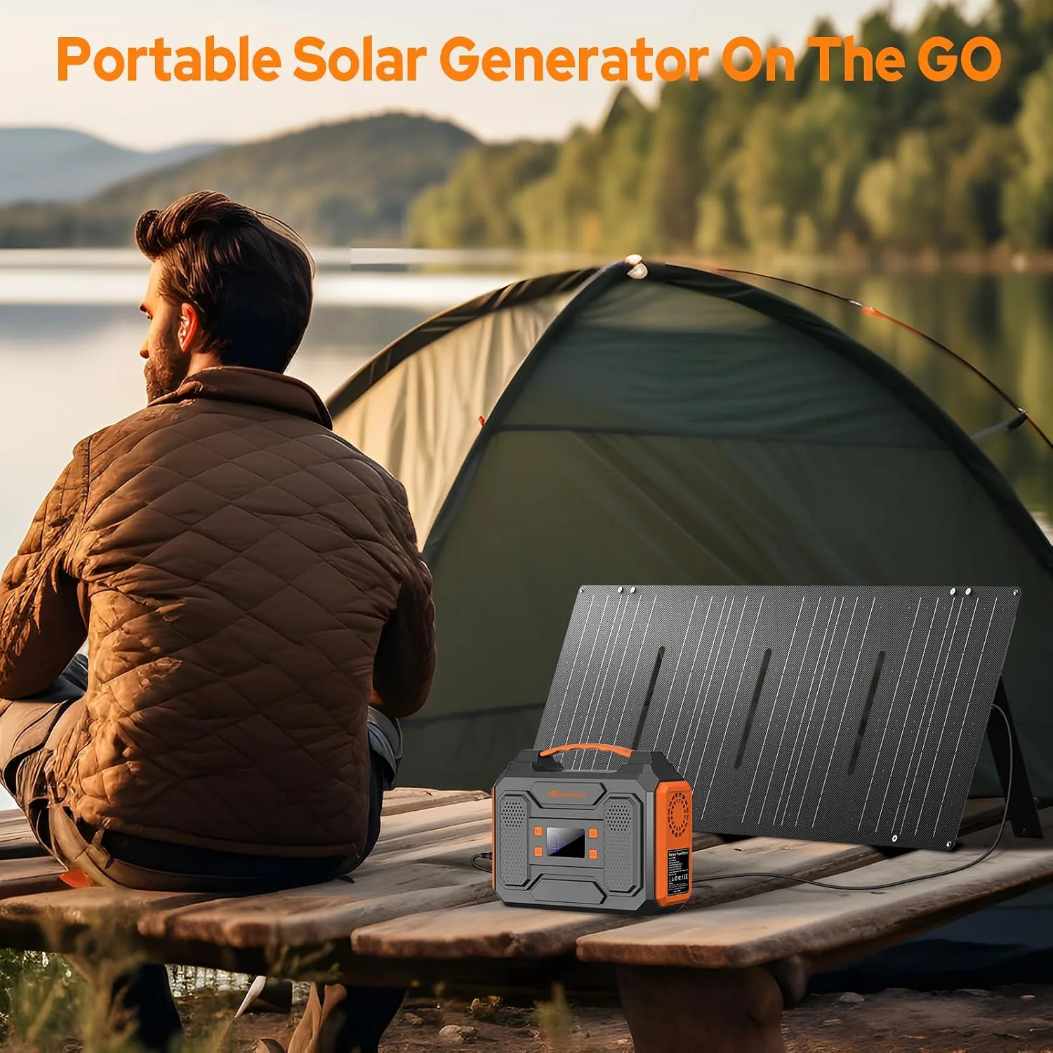 Portable Power Station 300W,110V Solar Generator 280Wh(without Solar Panel)
