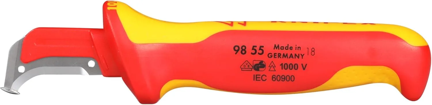 KNIPEX 98 55 1,000V Insulated Dismantling Knife