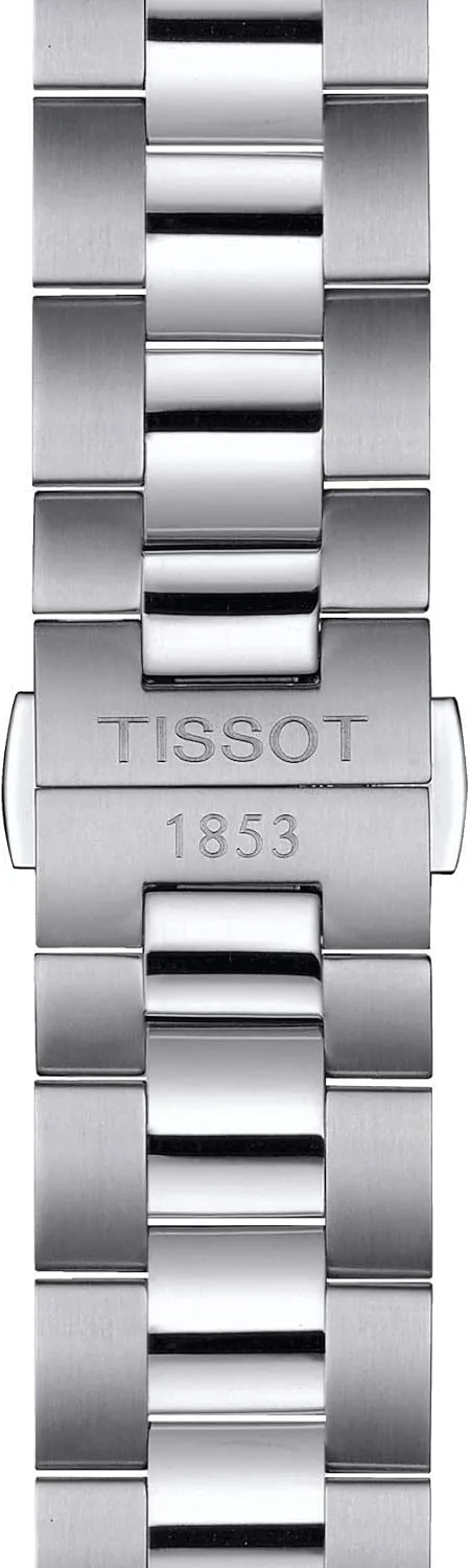 Tissot mens Gentleman Stainless Steel Dress Watch Grey T1274071104100