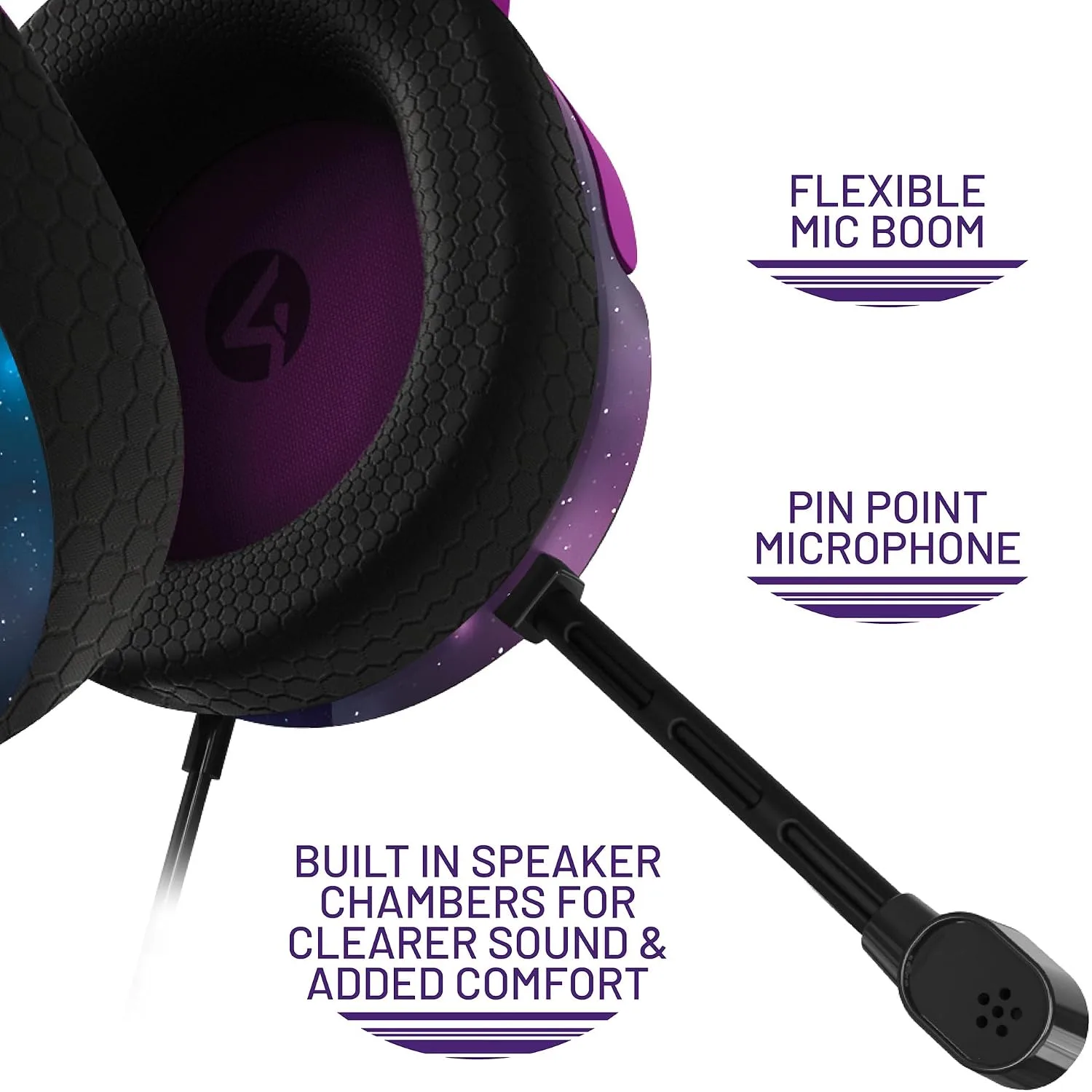4Gamers Panther Gaming Headset Cosmic, Multi-Format Compatible