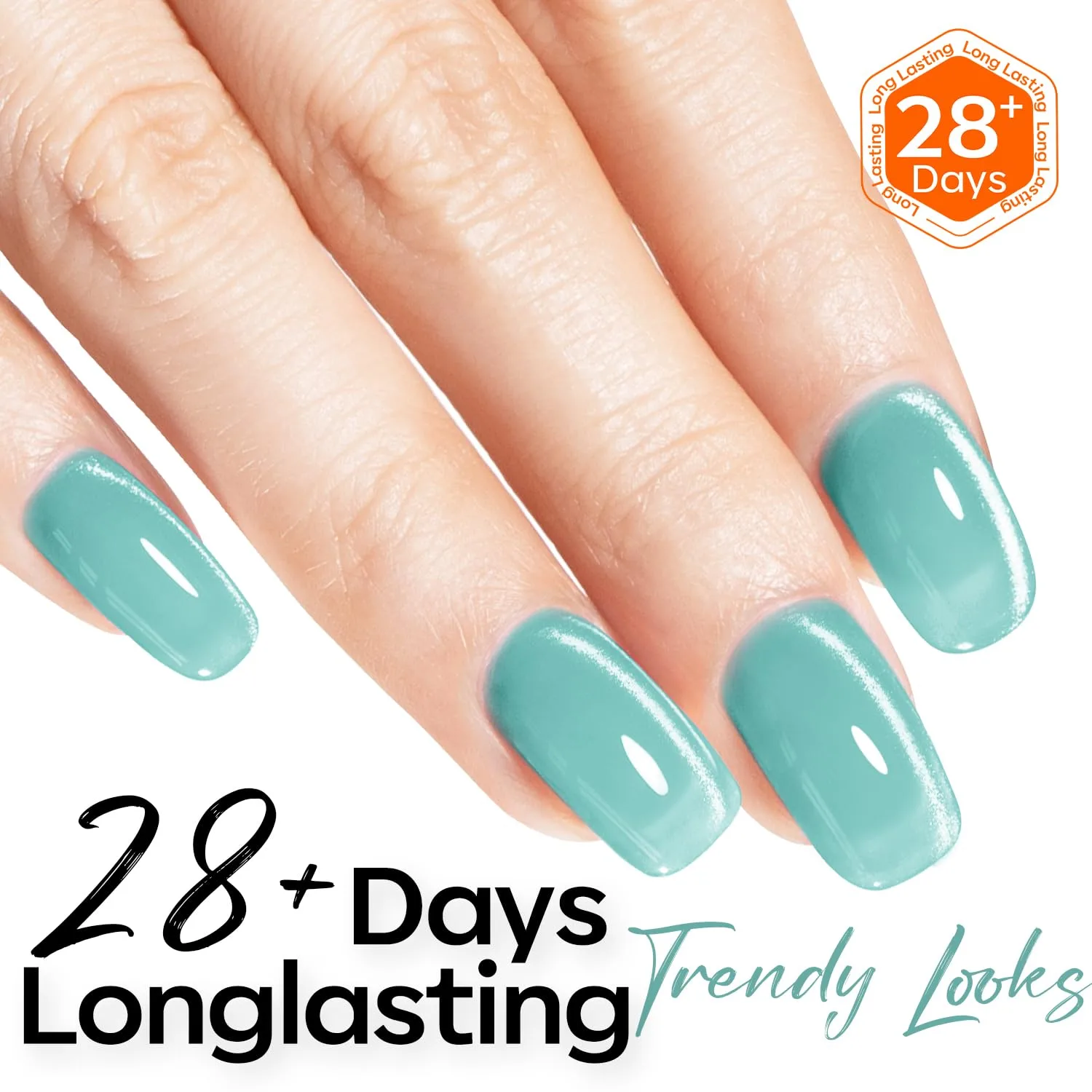 modelones Green Cat Eye Gel Nail Polish Blue Turquoise Gel Polish