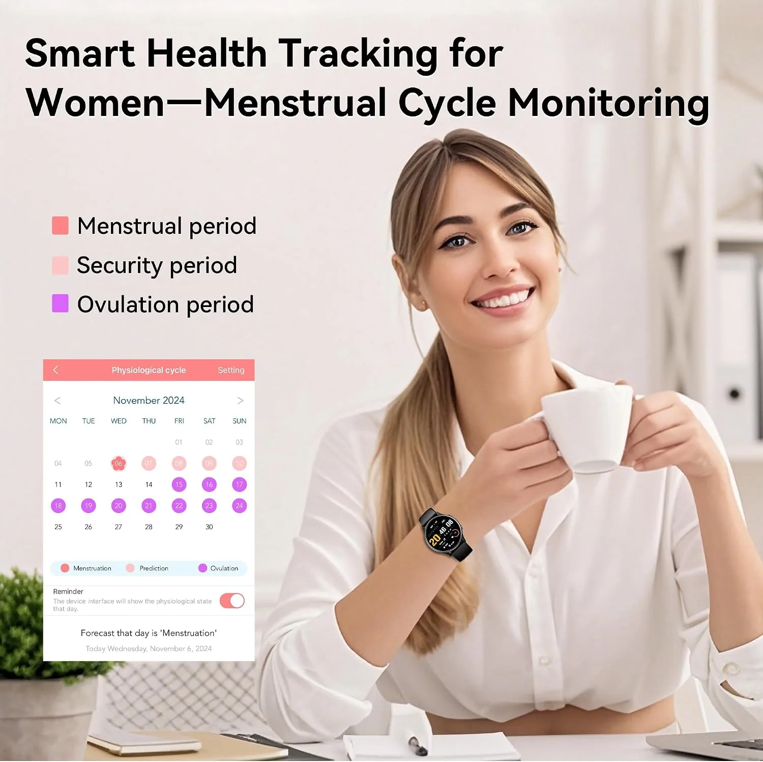ICOMTOFIT Smart Watches for Women, Fitness Tracker with Heart Rate & SpO2 Monitor, IP67 Waterproof Activity Tracker for Men & Women, Smart Watch for iPhone & Android