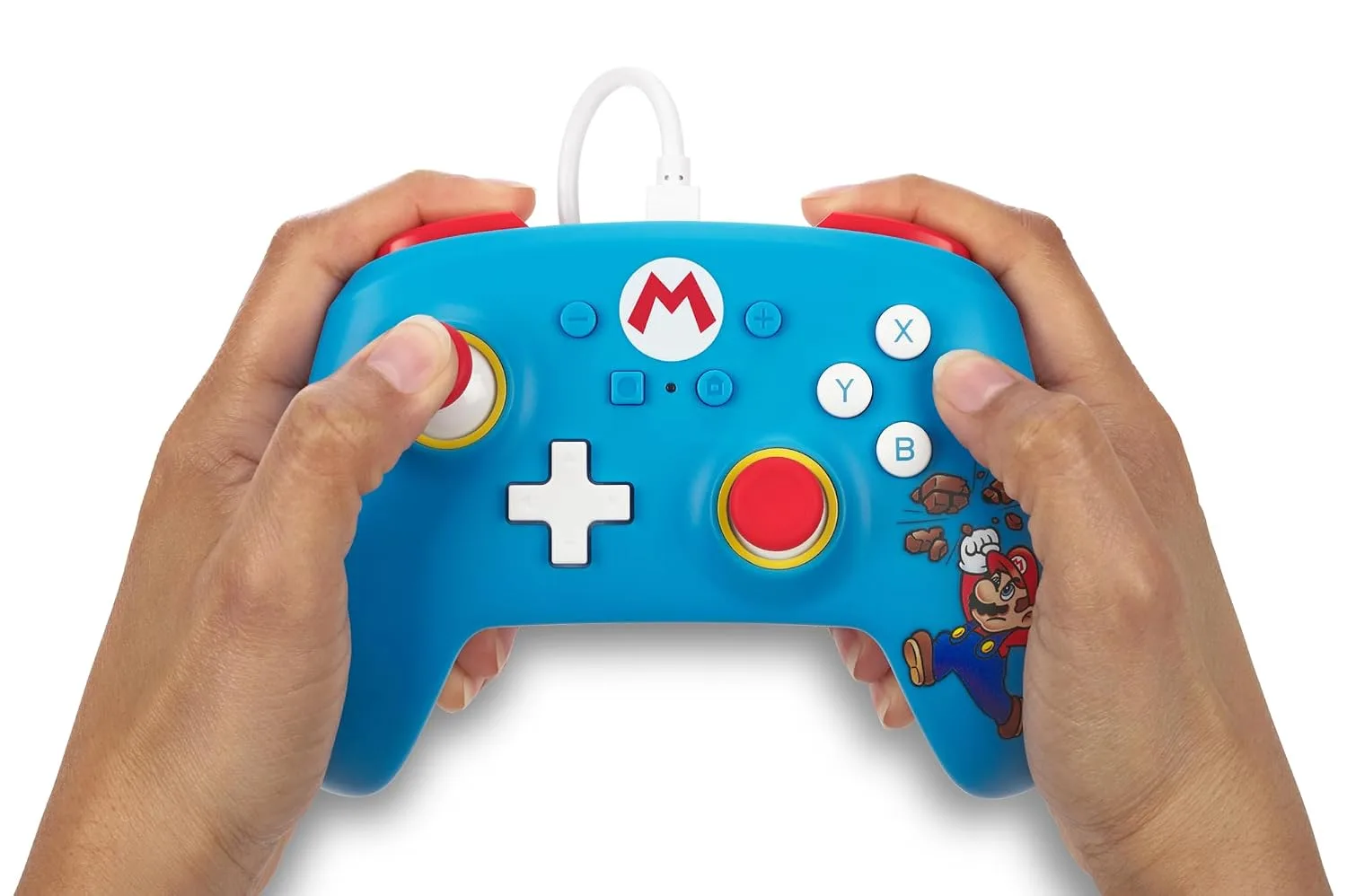 PowerA Nintendo Switch Wired Controller - Brick Breaker Mario, Mario Switch Controller, Detachable 10ft USB Cable, Plug & Play, Officially Licensed by Nintendo