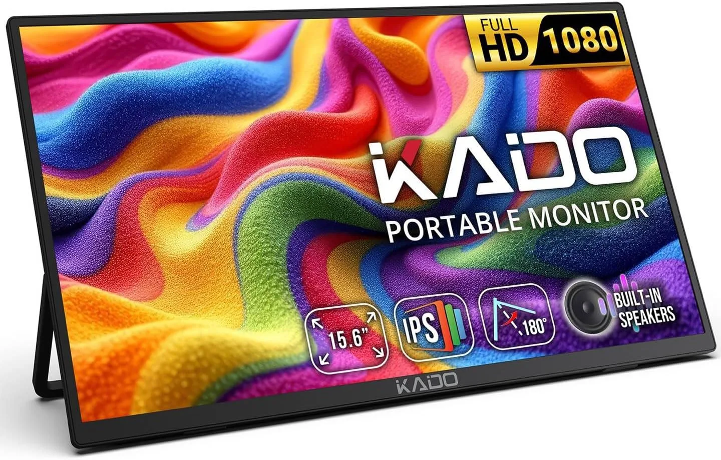 Kado 15.6 Inch FHD Portable Monitor for Laptop 1080p IPS Second Display