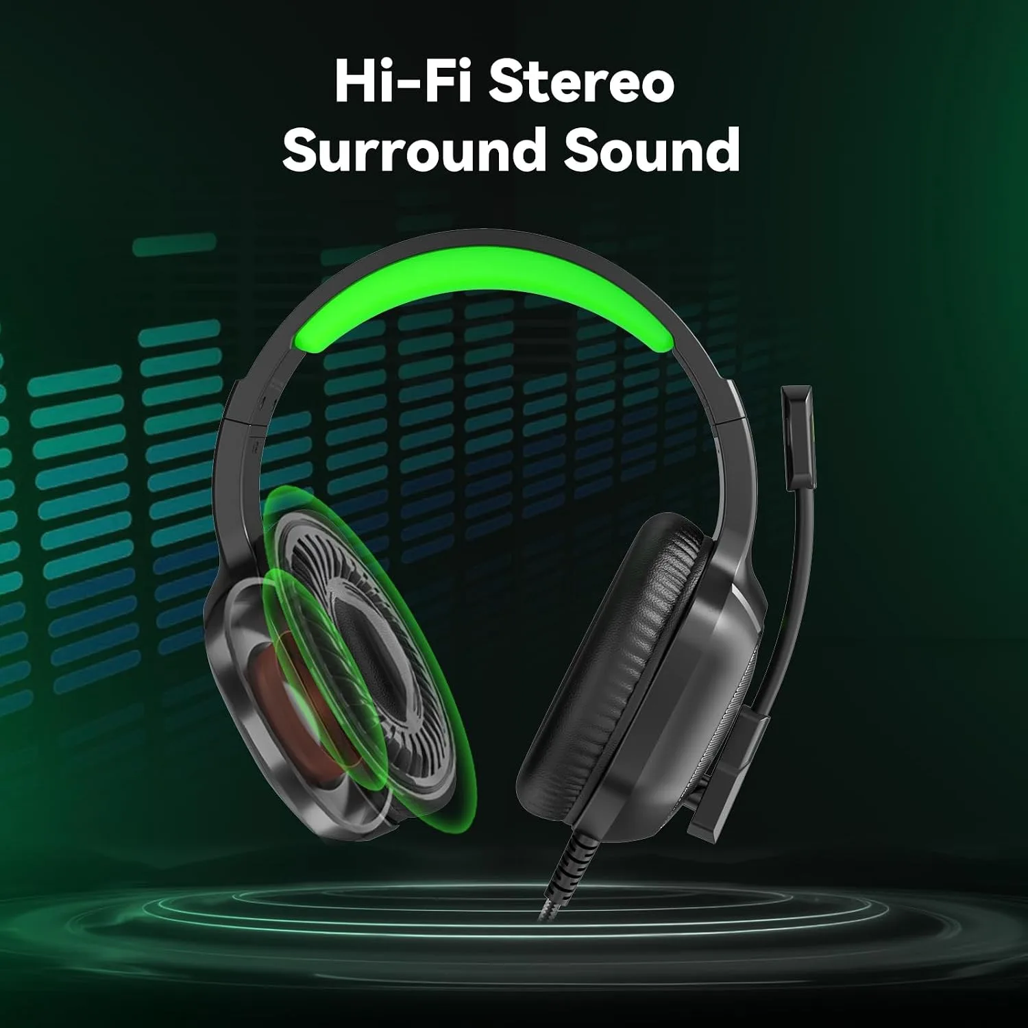 IMYB A36 Gaming Headset with Mic Stereo Headphones for Pc, PS5, Xbox