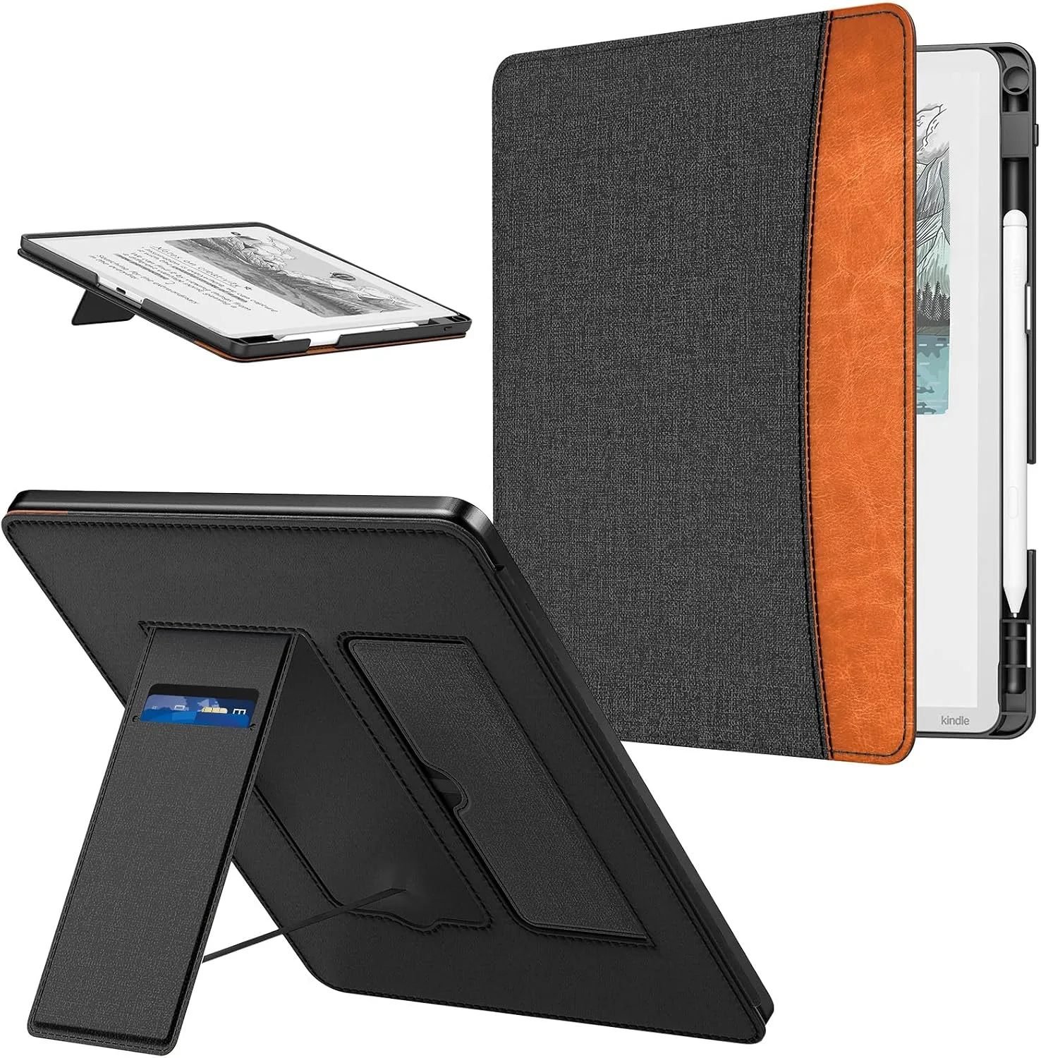 MoKo Stand Case for 11" Kindle Scribe 2025 3rd Generation, Dual Color