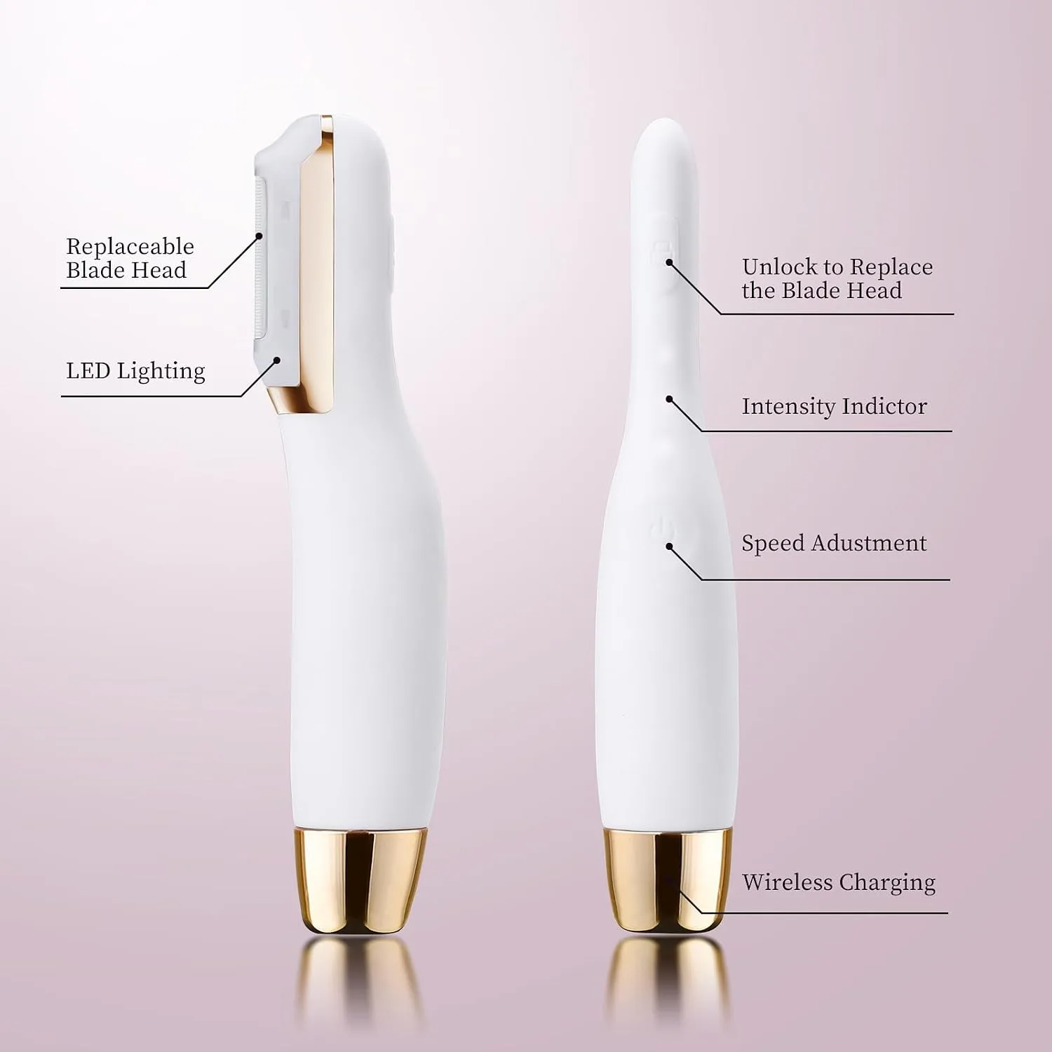 Sonic Dermaplane Razor for Women, Facial Hair Remover, U DermaPro+
