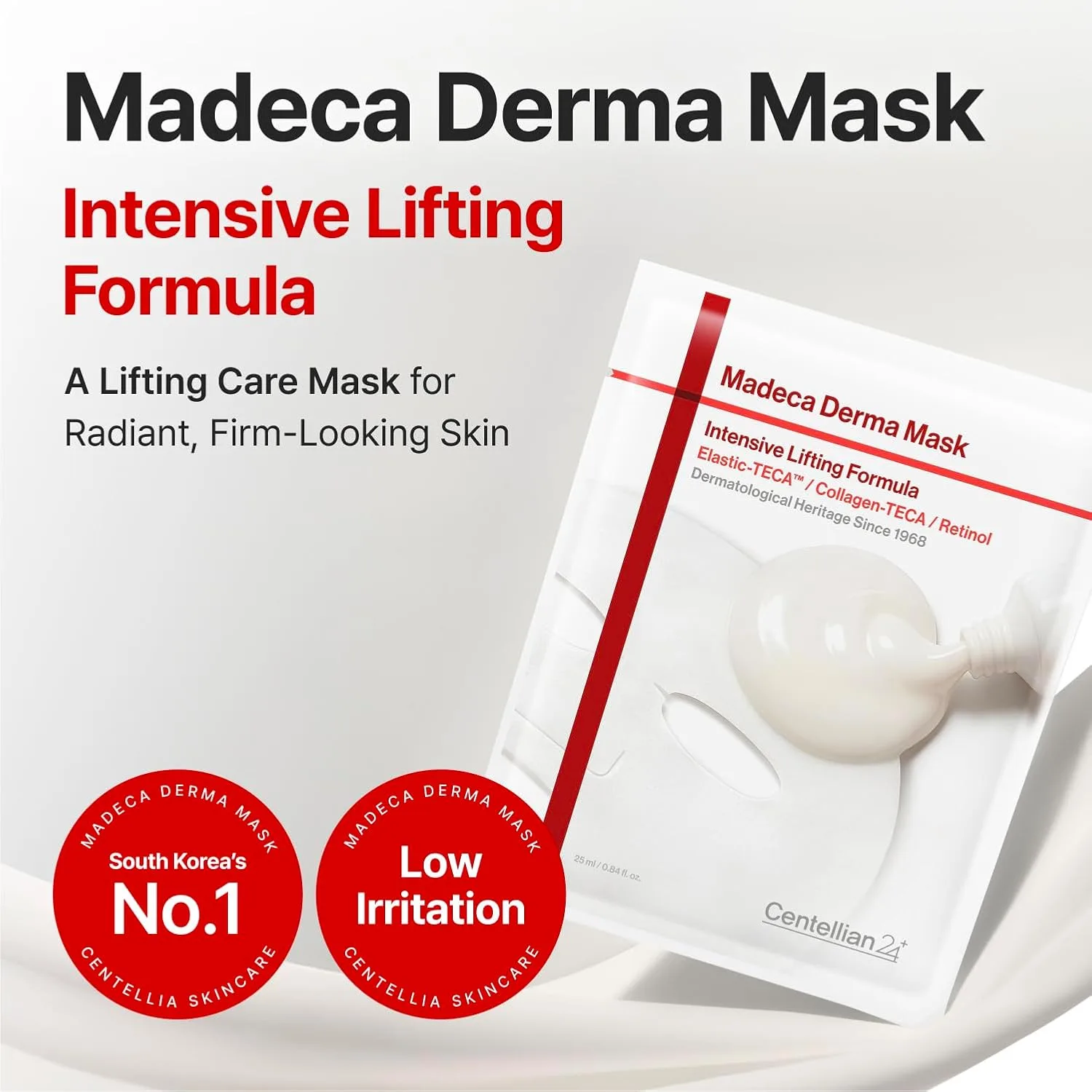 CENTELLIAN 24 Madeca Cream Time Reverse Set, 2x1.69 fl oz + 2 Lifting Masks