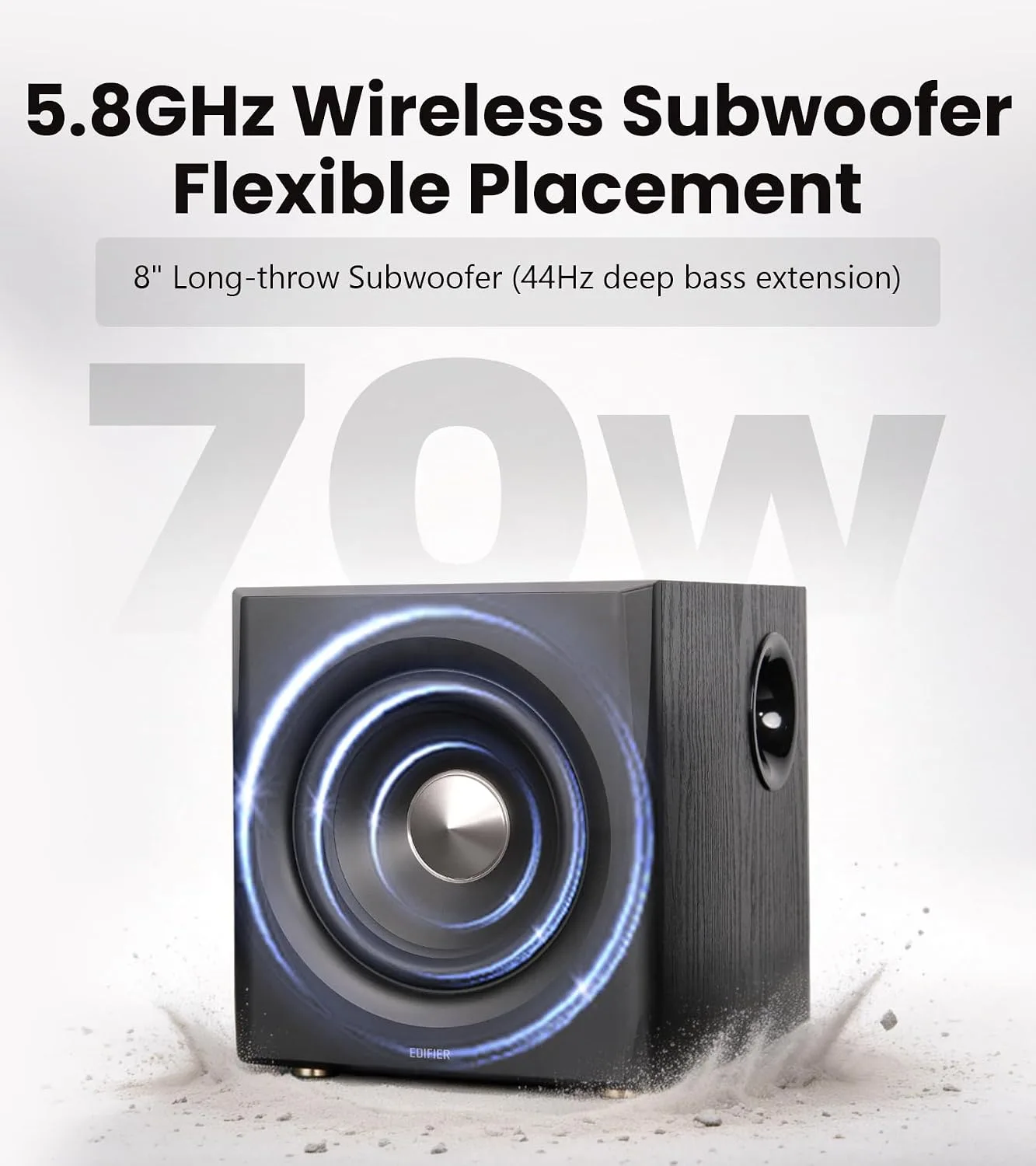 Edifier S355DB 2.1 Powered Bookshelf Speakers, 150W Hi-Res Audio, Black