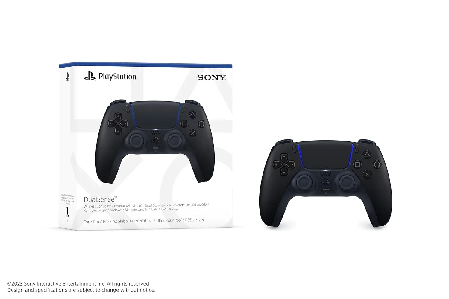 PlayStation DualSense Wireless Controller Midnight Black (Renewed)