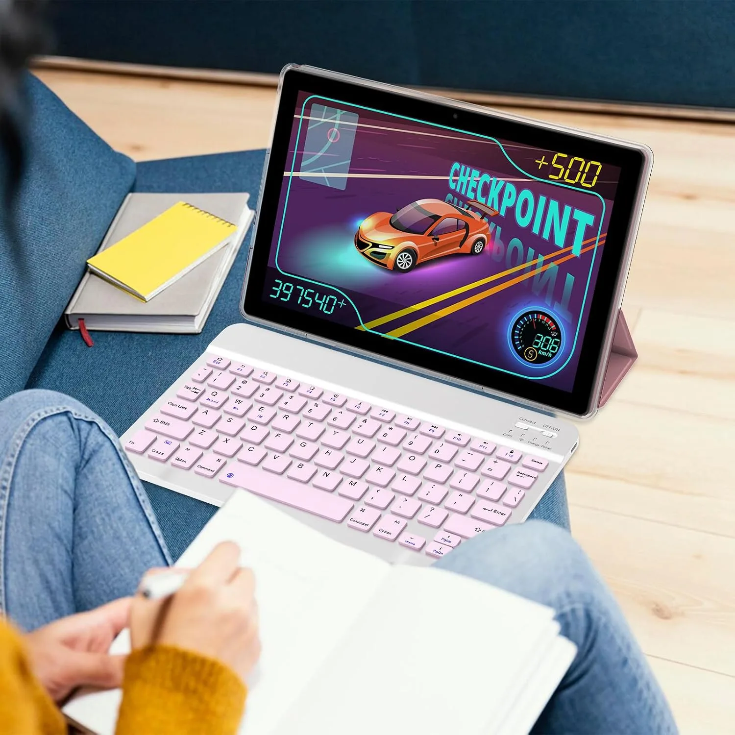 BYANDBY Tablet with Keyboard | Tablet 10 inch | Android 15 | 2 in 1 Tablet