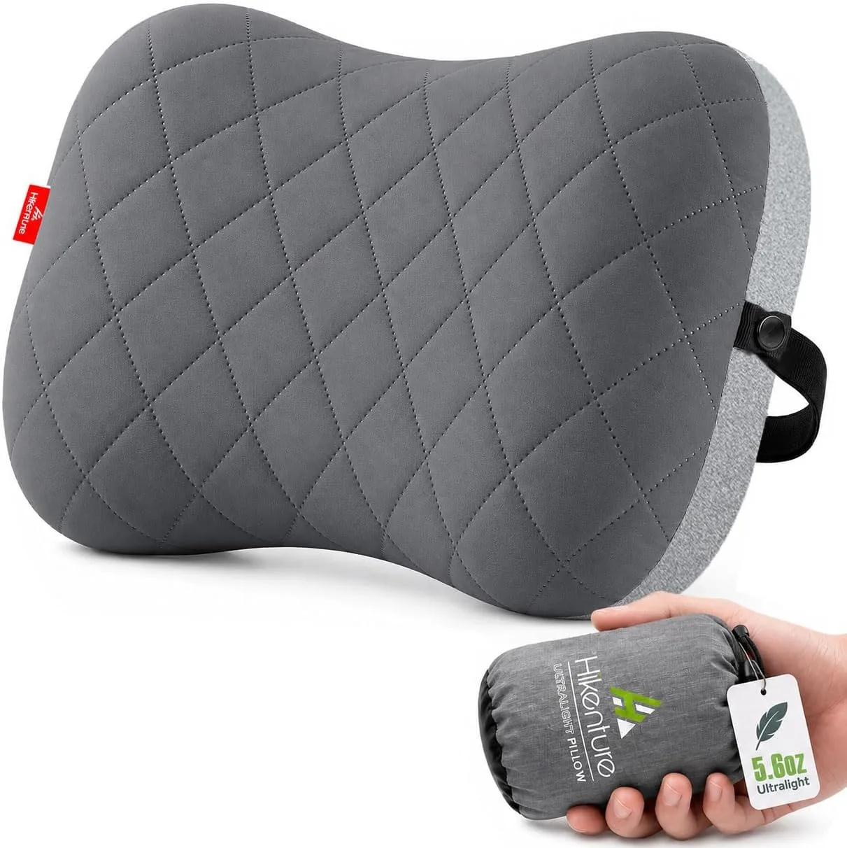 Almohada inflable Hikenture para camping con funda removible ultraligera
