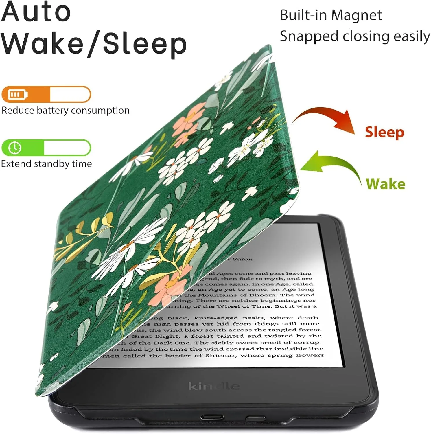 CoBak Case for All New 6 Inch E-Reader 2024 and 2022 (11 Generation)