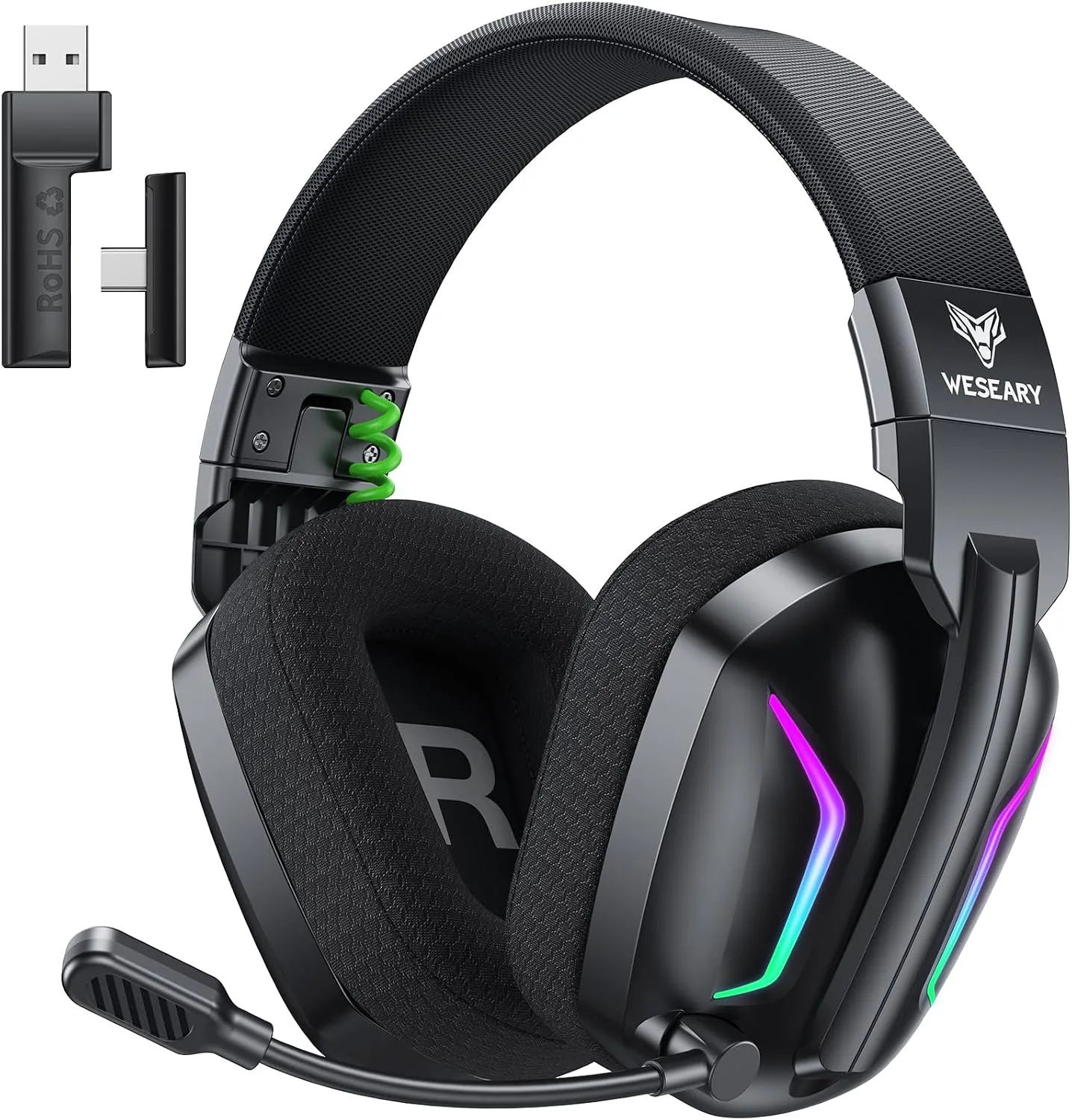 Audífonos inalámbricos para gaming Weseary WG1 para PS5, PS4, PC y Switch