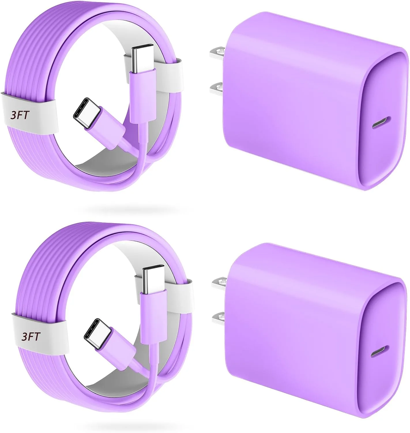 Phone 18 17 16 Pro Max Charger Fast Charging, 20W Phone Duo USB C Charger