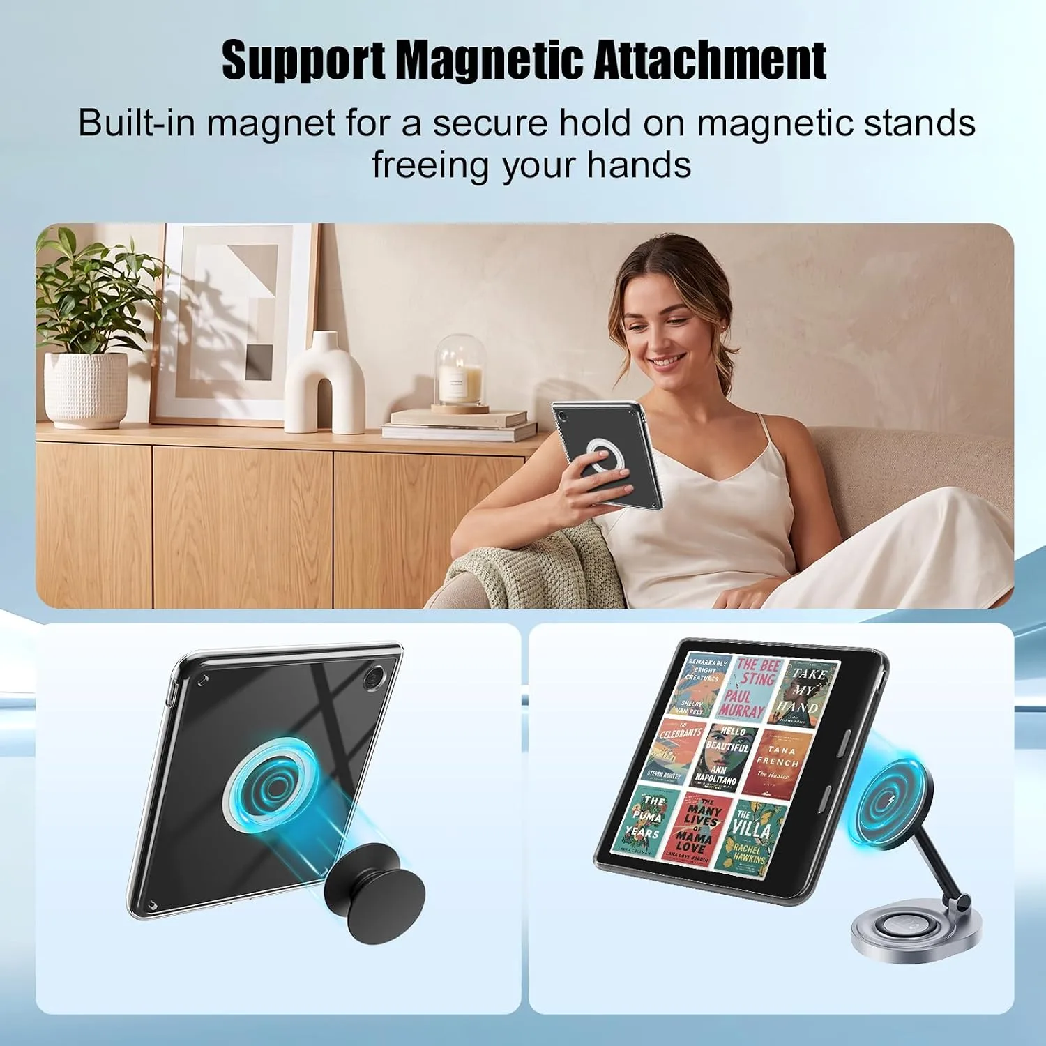 Rotating Case for Kobo Libra 7" & Tolino Vision – 360° Rotating, Green