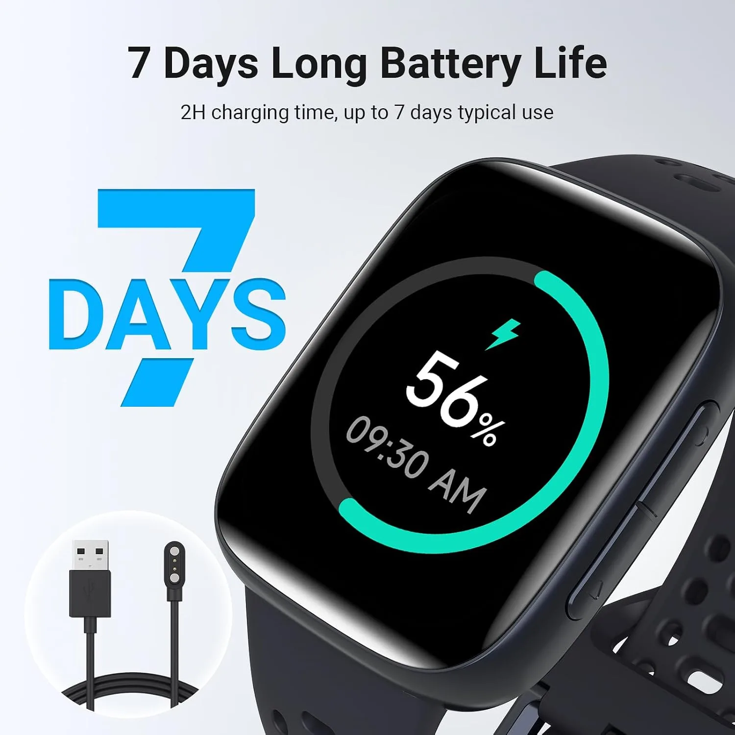 Smart Watches for Men Android iPhone (2 Bands), 1.85" AMOLED Screen Smartwatch Fitness Tracker 3ATM Waterproof with Bluetooth Calls, AI Control, Heart Rate/SpO2/Sleep Monitor, 7 Days Battery