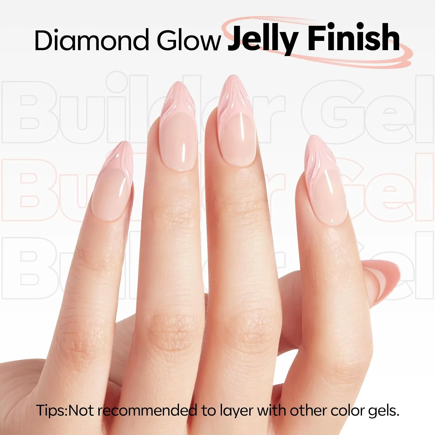 modelones Builder Nail Gel, Builder for Nails No Top Coat Needed