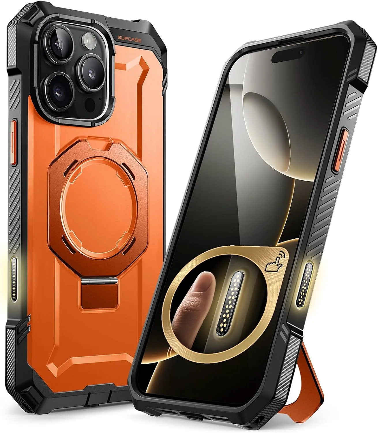 Carcasa Supcase para iPhone 16 Pro con botón de control de cámara Magma