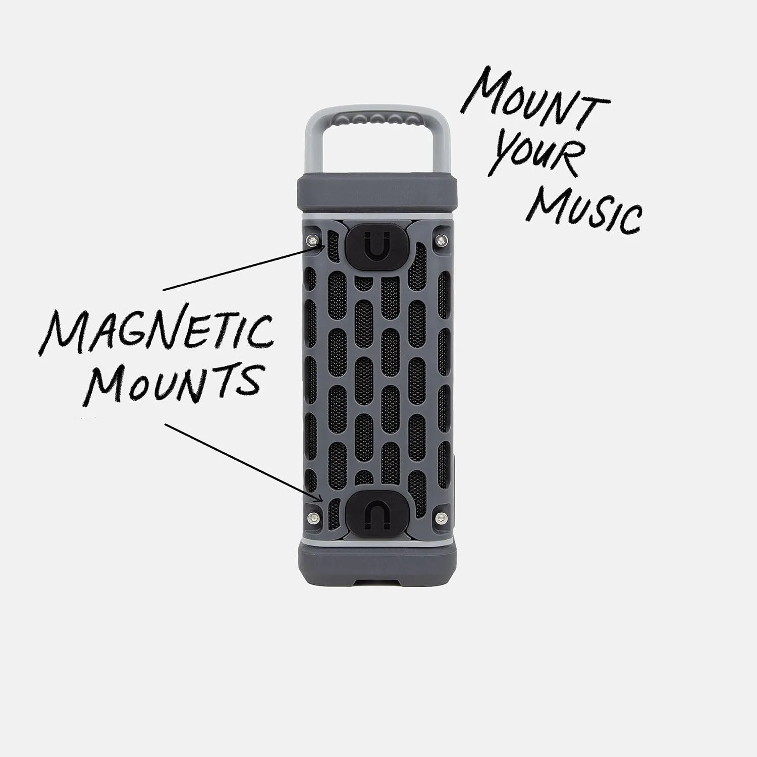 Turtlebox Ranger Bluetooth Speaker. Ultra-Portable, Waterproof, Gray