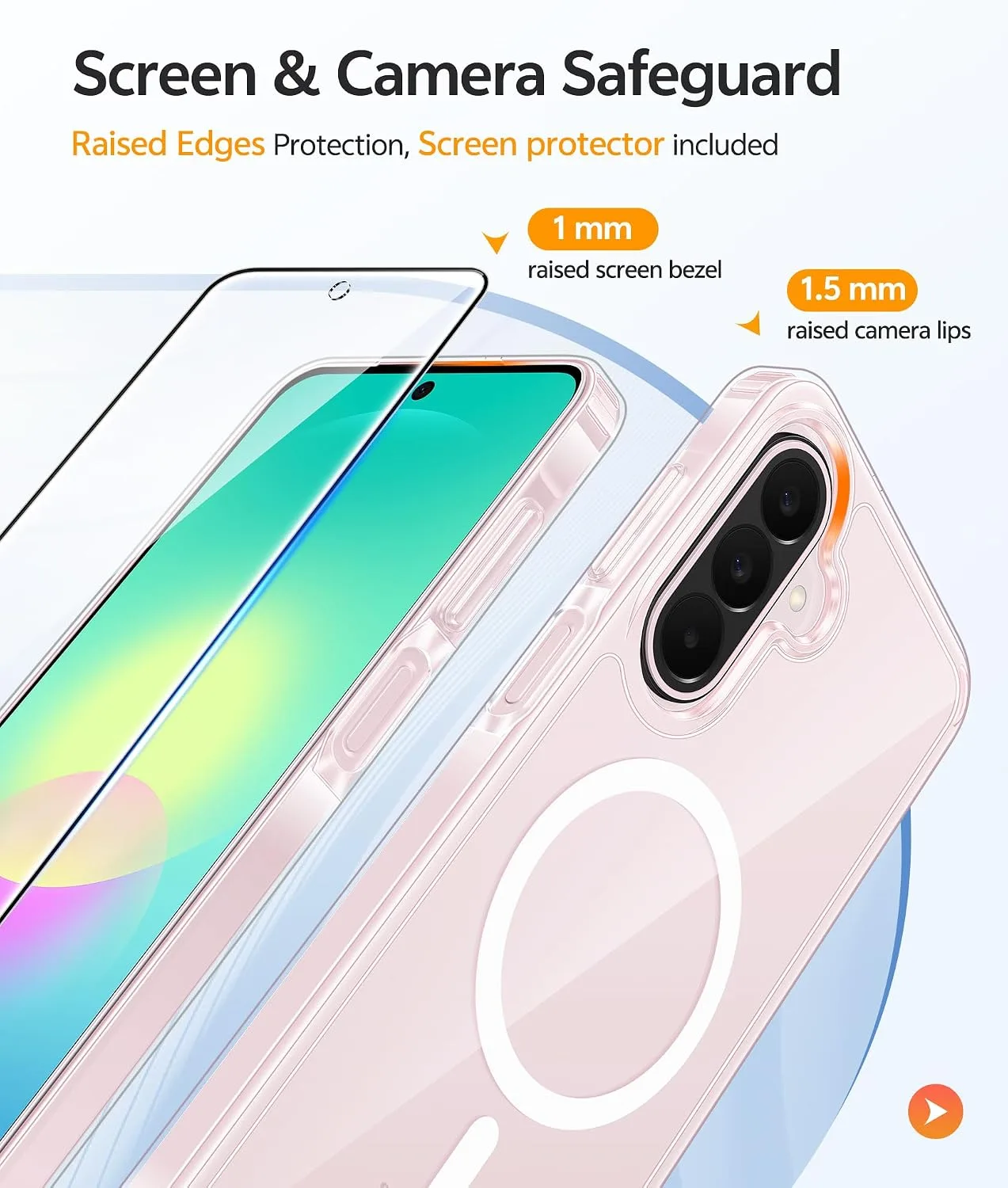 FNTCASE for Galaxy A27 5G Phone Case, Fit for Magsafe, Screen Protector