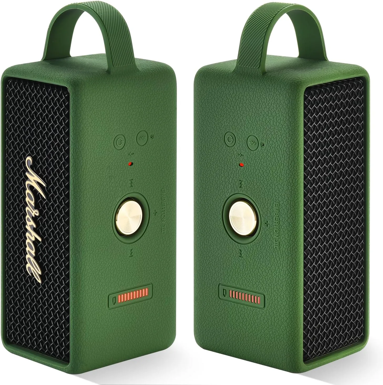 Silicone Cover Case Soft Shell for Marshall Emberton III, Green