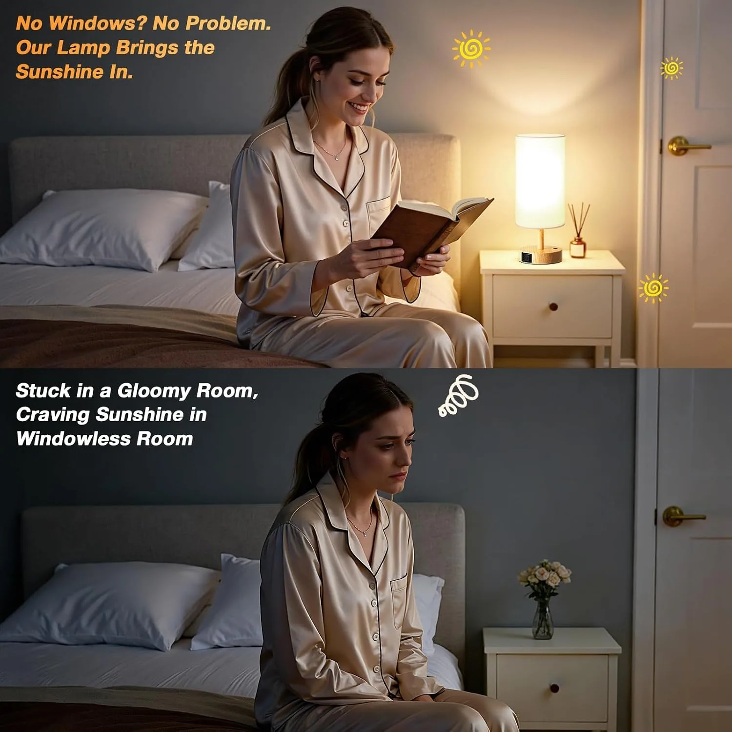 Dicoool Light Therapy Lamp 10000 Lux - Happy Sunlight Lamp for Mood Boost