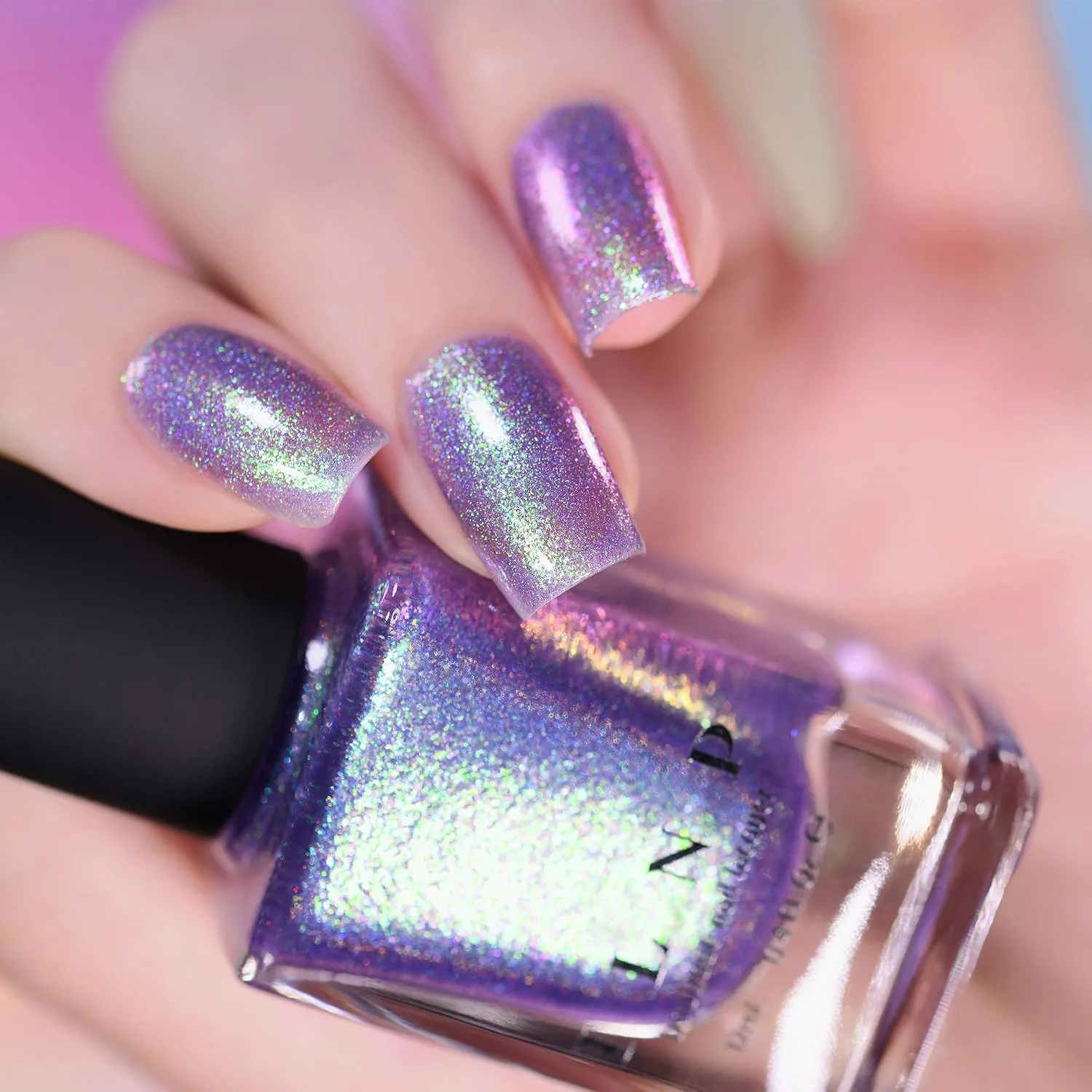 ILNP Drive-In - Iridescent Deep Purple Holographic Jelly Nail Polish