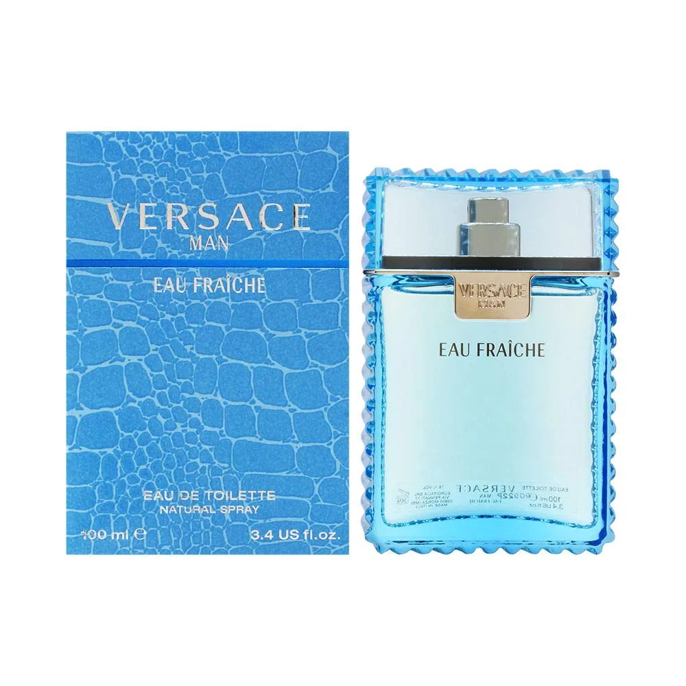 Versace Eau Fraiche for Men Eau De Toilette Spray, 6.8 Ounce, Muti-color