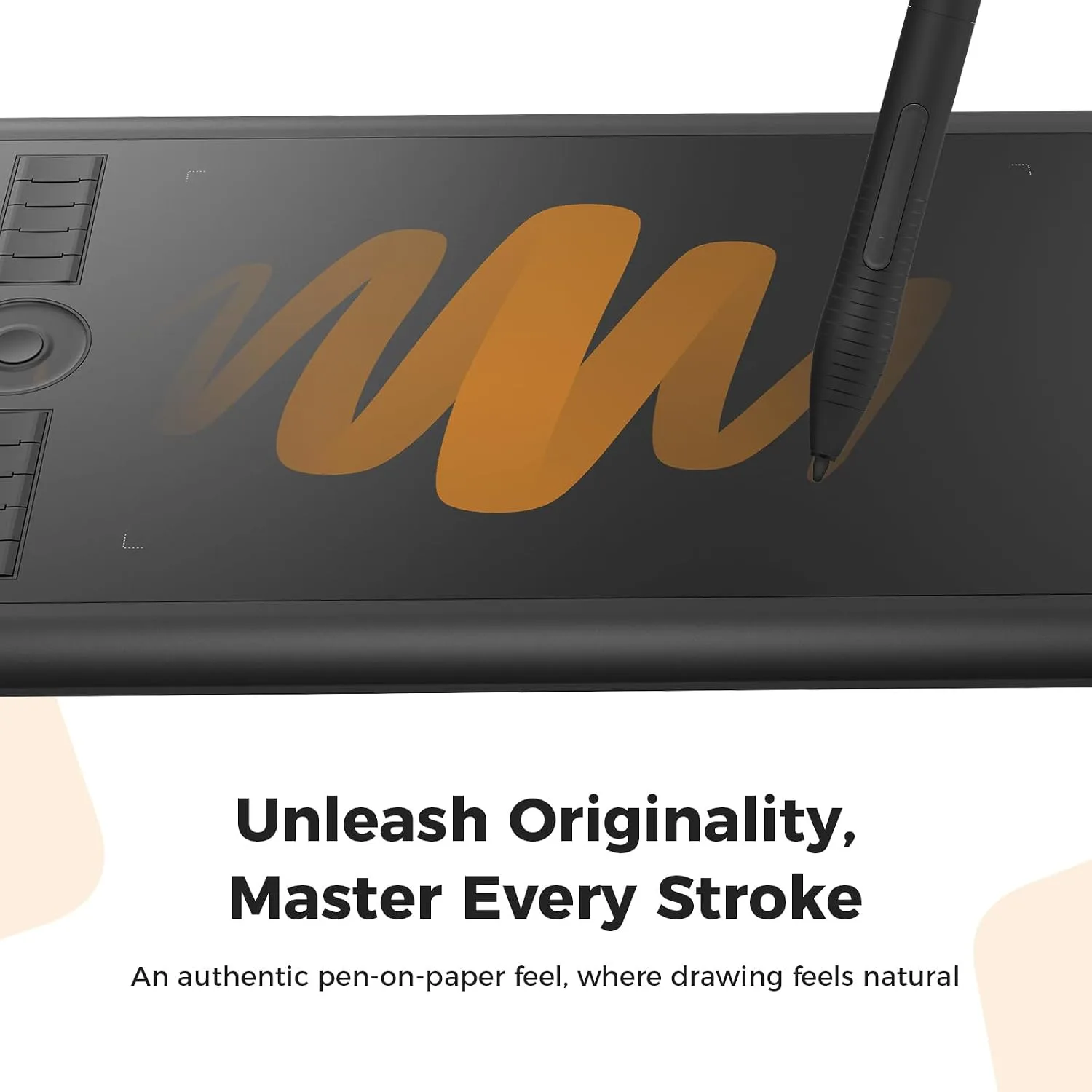 GAOMON M10K Drawing Tablet, 10x6 with Touch Ring, 10 Keys & 8192 Pressure