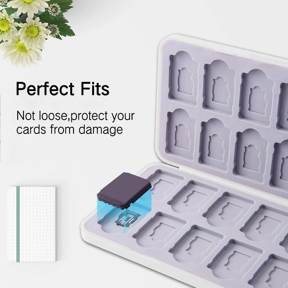 PERFECTSIGHT Switch Game Card Case for Nintendo Switch 2 / Lite/ OLED, Cute 24 Game Holder Cartridge Case for Game Cards and 48 SD Cards, Kawaii Portable Compact Storage Box, Animal