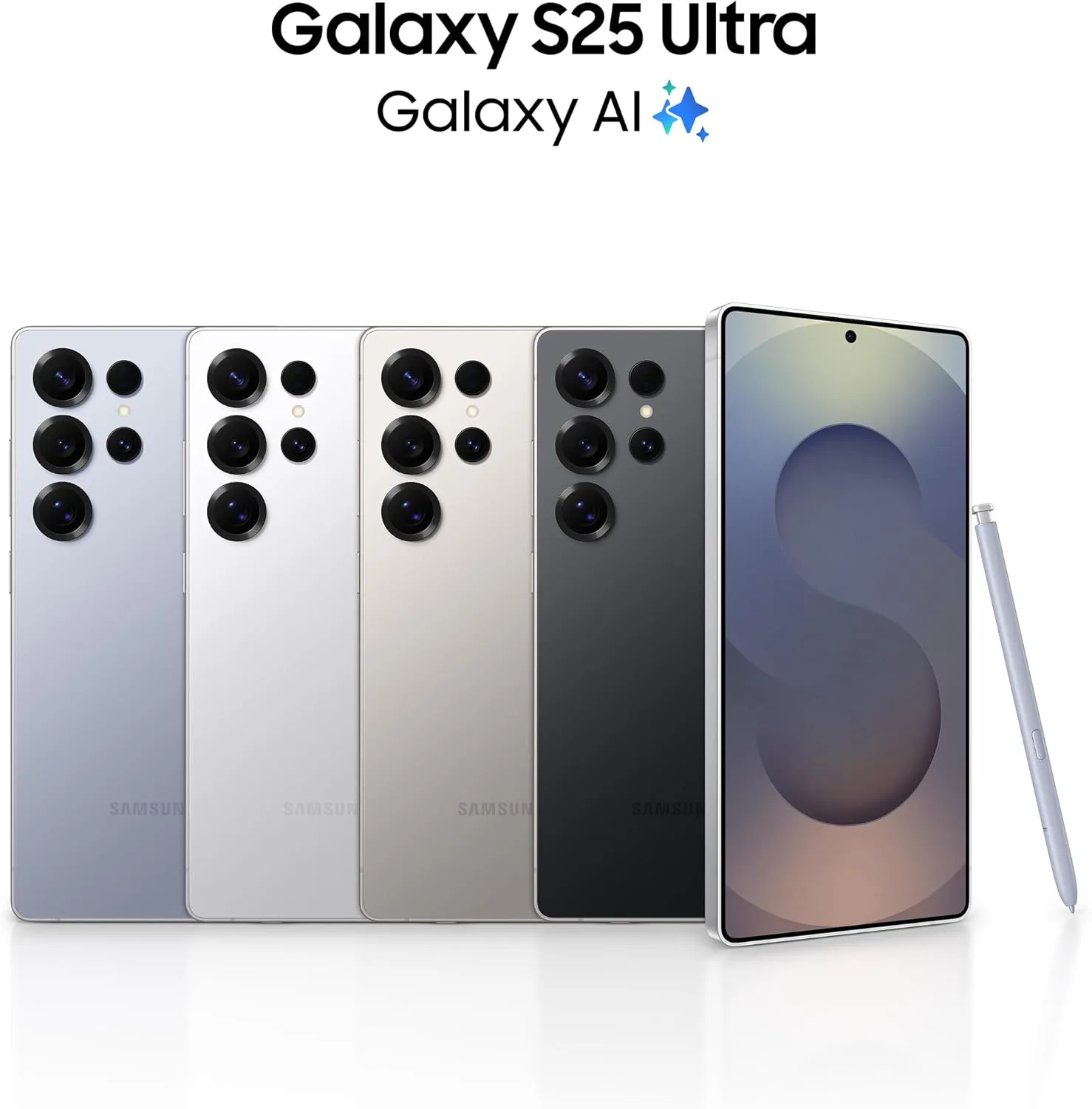 Samsung Galaxy S25 Ultra, 256GB, Titanium White Silver - Locked to AT&T (Renewed)