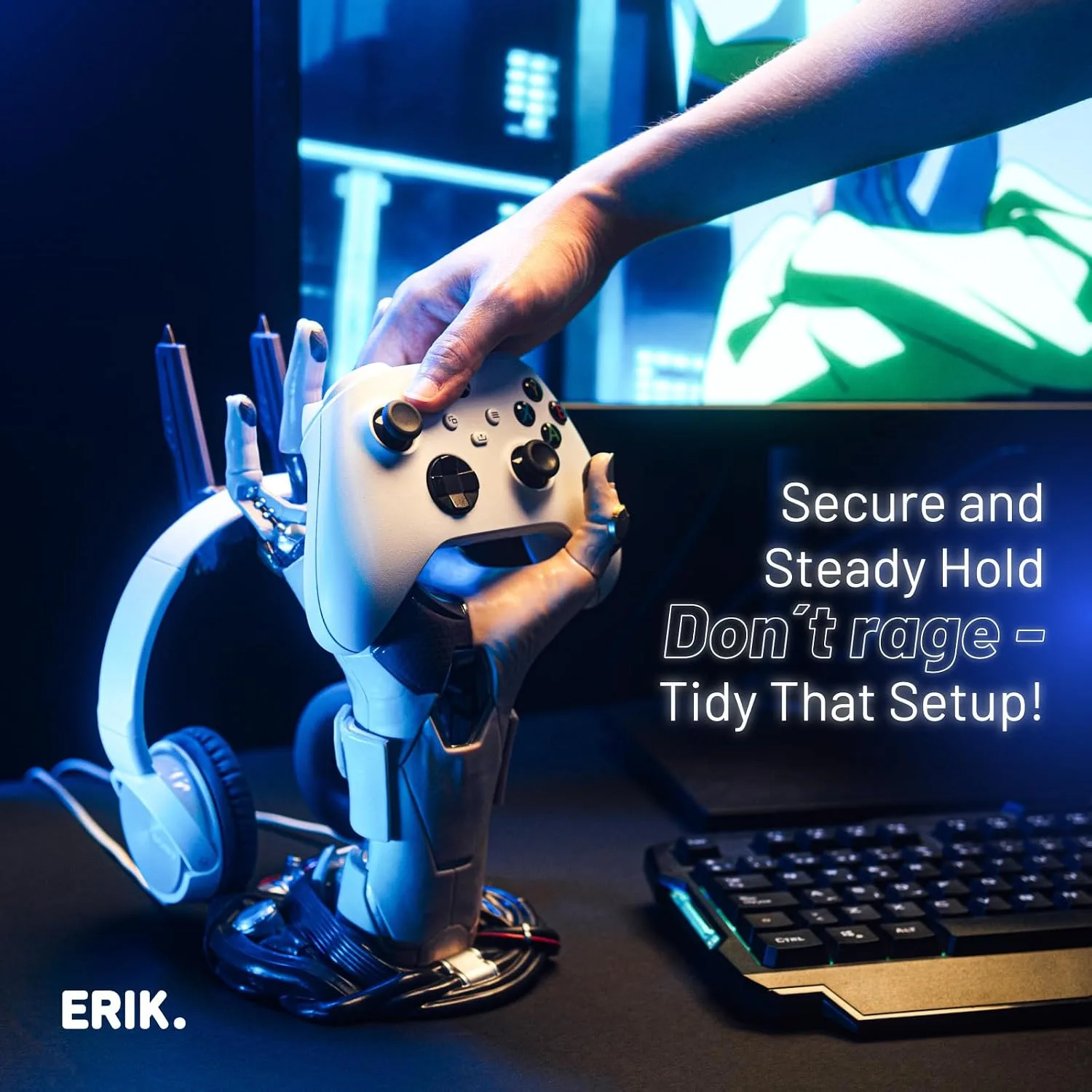 Grupo Erik Cyberpunk Gaming Controller Holder | Gaming Equipment