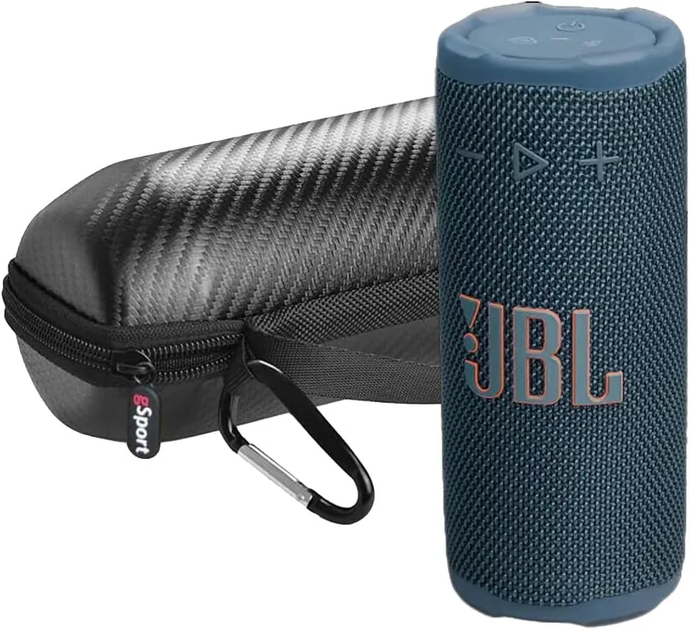 JBL Grip Compact Portable Bluetooth Speaker Bundle with gSport Case (Blue)