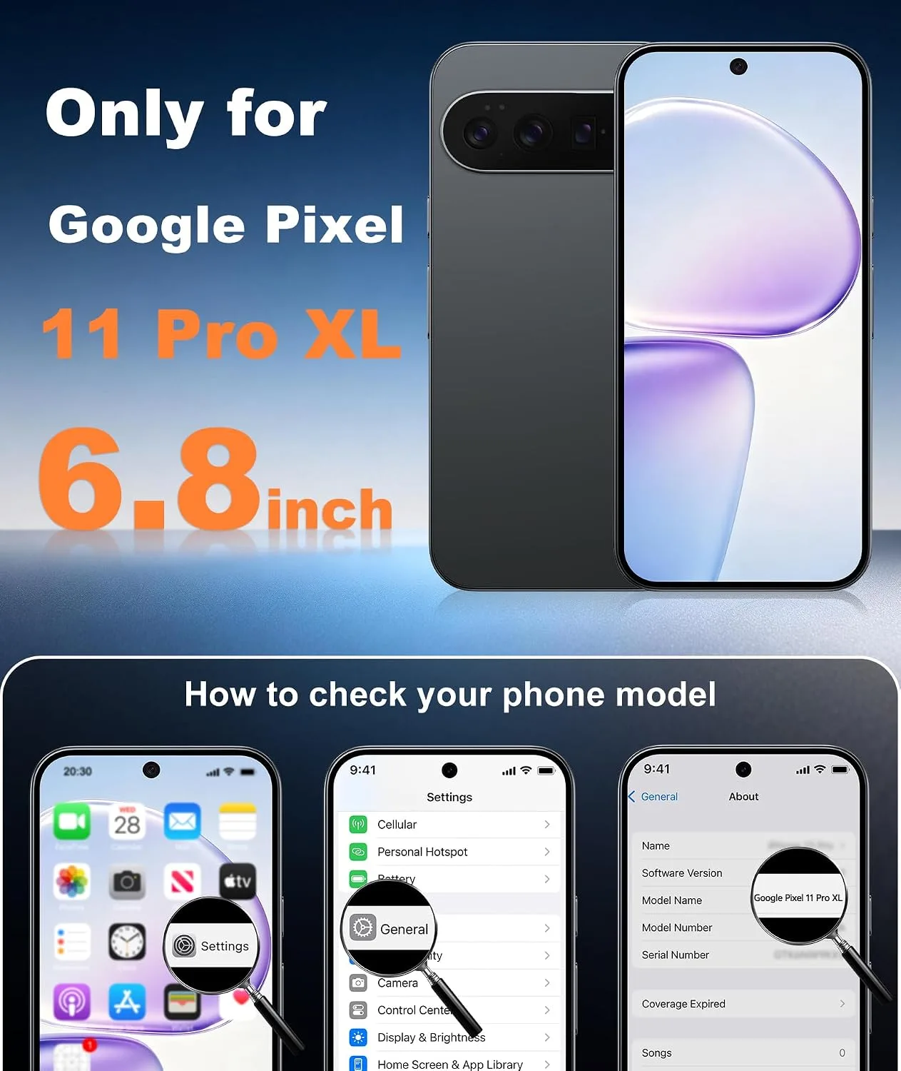 FNTCASE for Google Pixel 11 Pro XL Case Fit for MagSafe Black