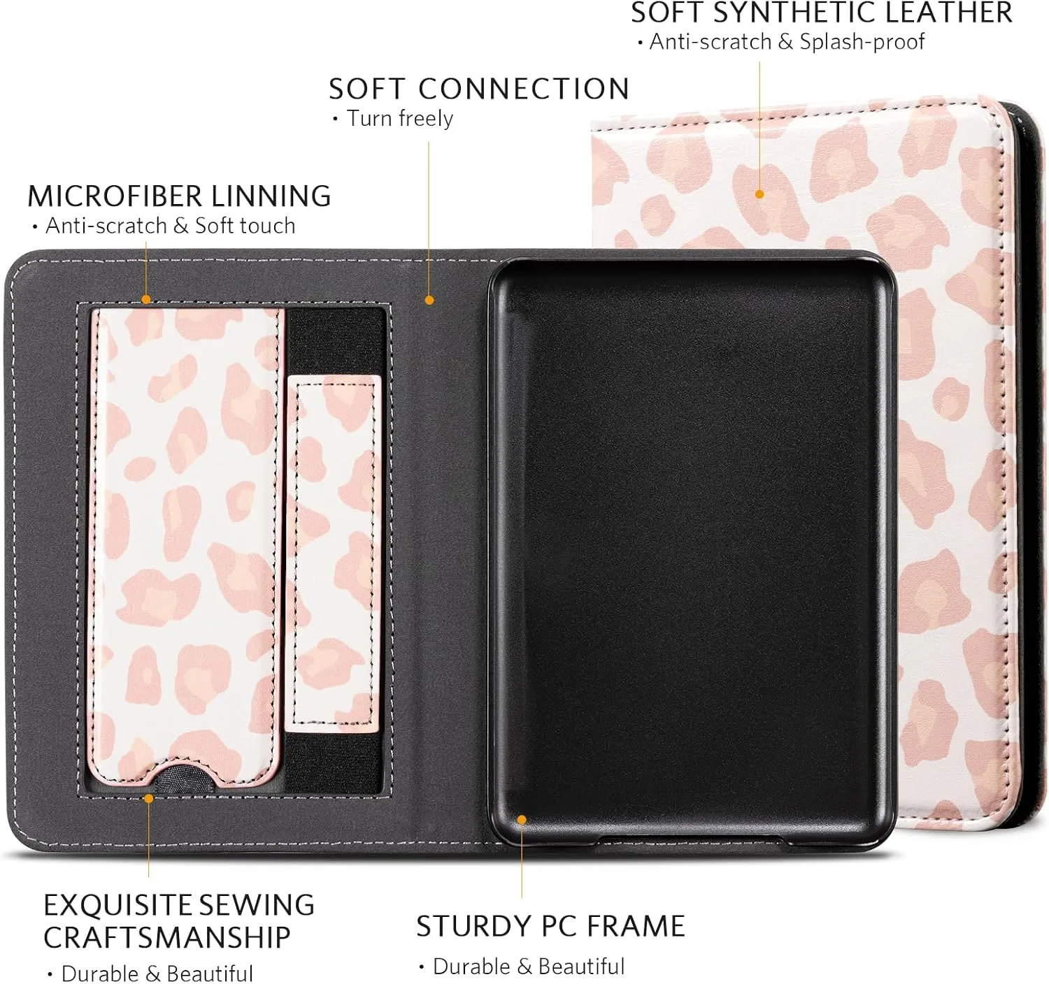 CoBak Case with Stand for for 6" Kindle (2024 & 2022, 11th Gen)