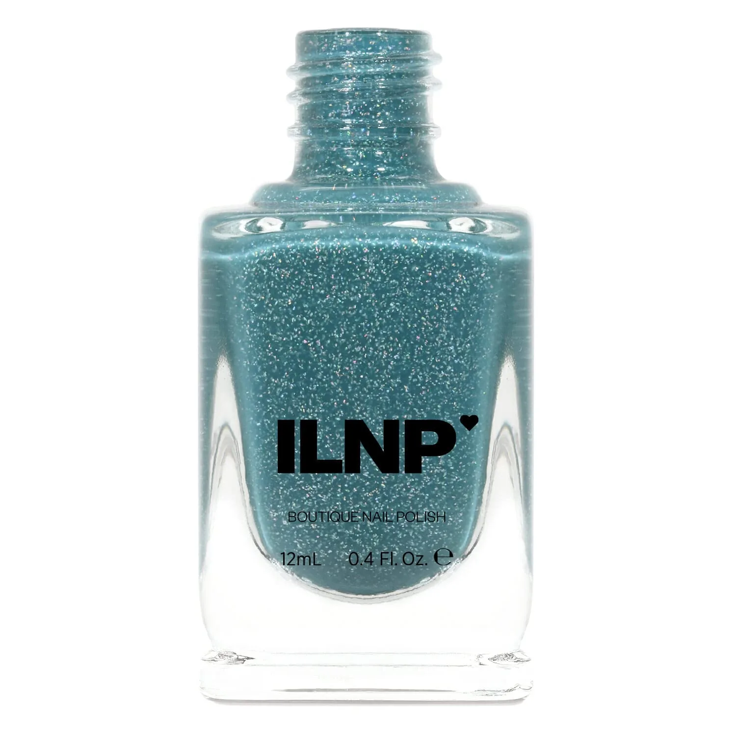 Esmalte de uñas ILNP Aspen Turquesa Azulado Holográfico Jelly