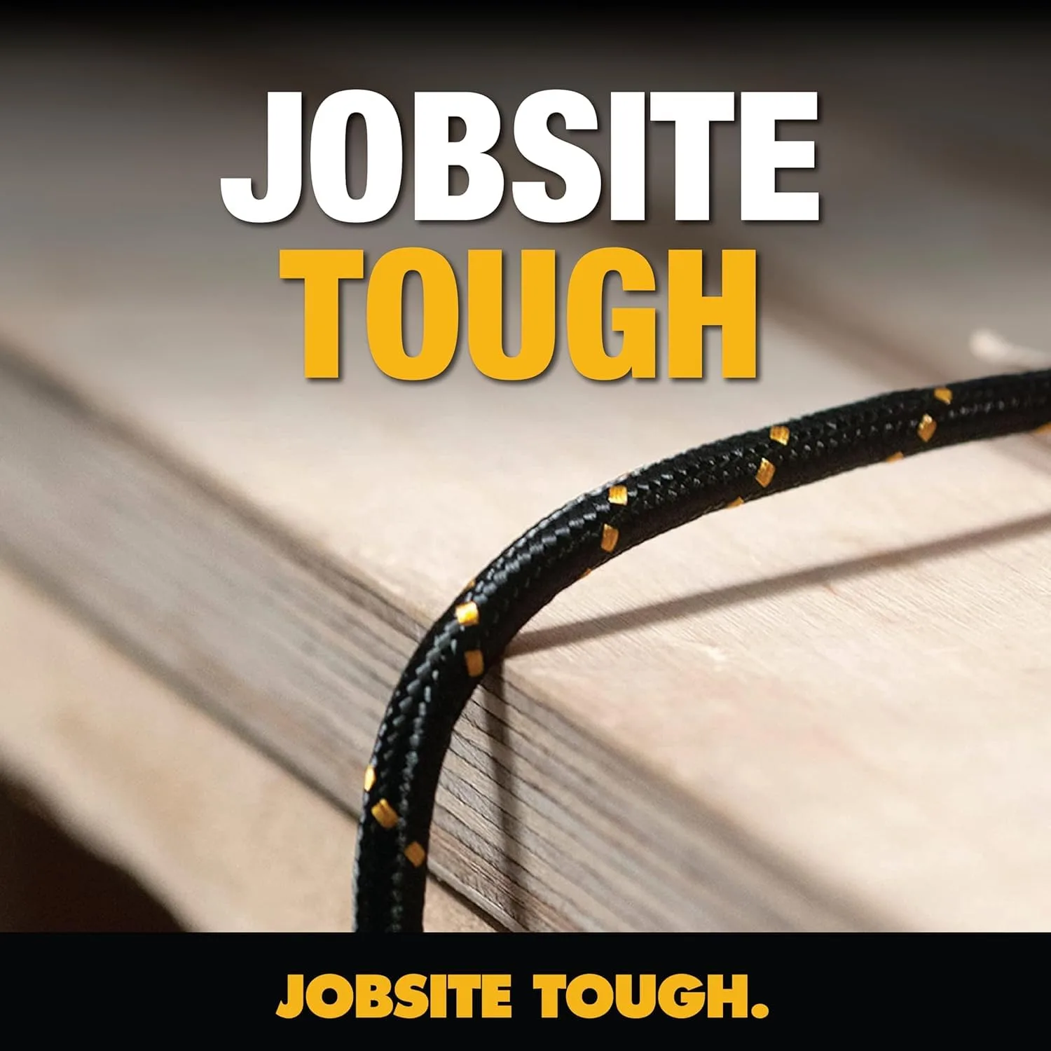 DEWALT Heavy Duty USB C Cable, Jobsite 60 Watt USB C Cable 10ft