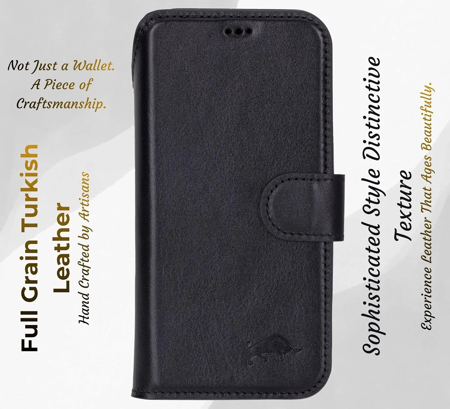 VENOULT Detachable Wallet Case for iPhone 18/17 Pro, Full Grain Leather