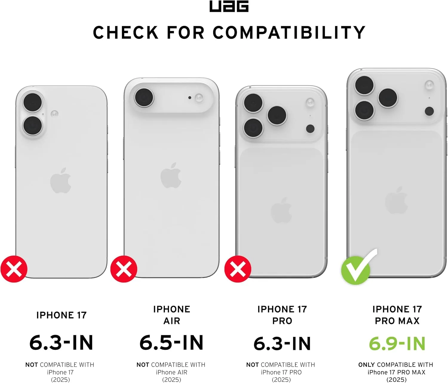 UAG Pathfinder for iPhone 18 Pro Max Case/iPhone 17 Pro Max Case, Black