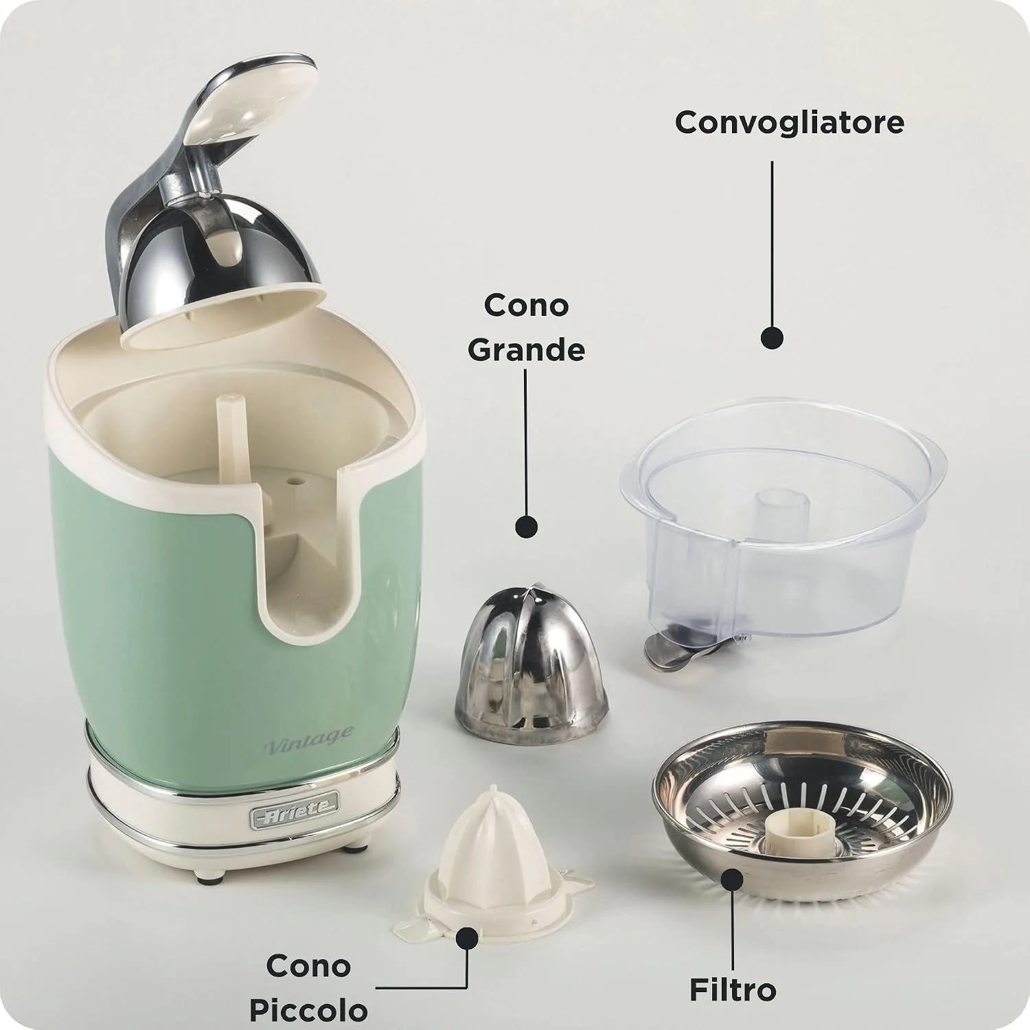Ariete 413 electric citrus press 85 W Green