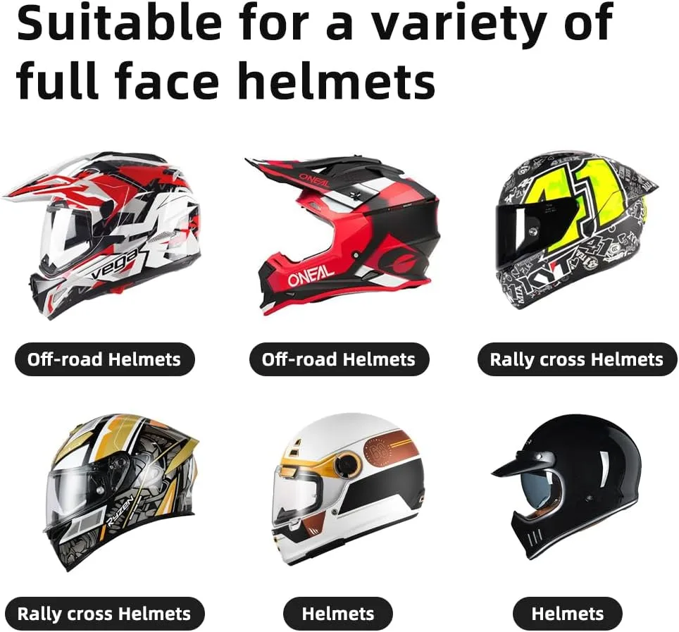 DJI Action 6 Helmet Chin Mount, Motorcycle Dirt Bike Bicycle Strap Holder Clamp Mounts Compatible with Go Pro Hero 13,12,11,10, 9, 8, 7,DJI Osmo Action 6,2,3,4, 5 pro and More