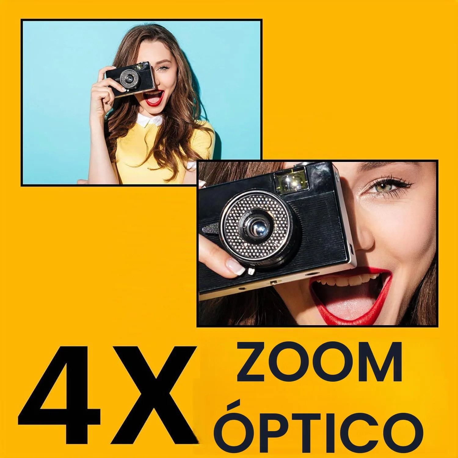 PixPro KODAK PIXPRO FZ45 16MP Compact Digital Camera, 4X Optical Zoom, AA, Red