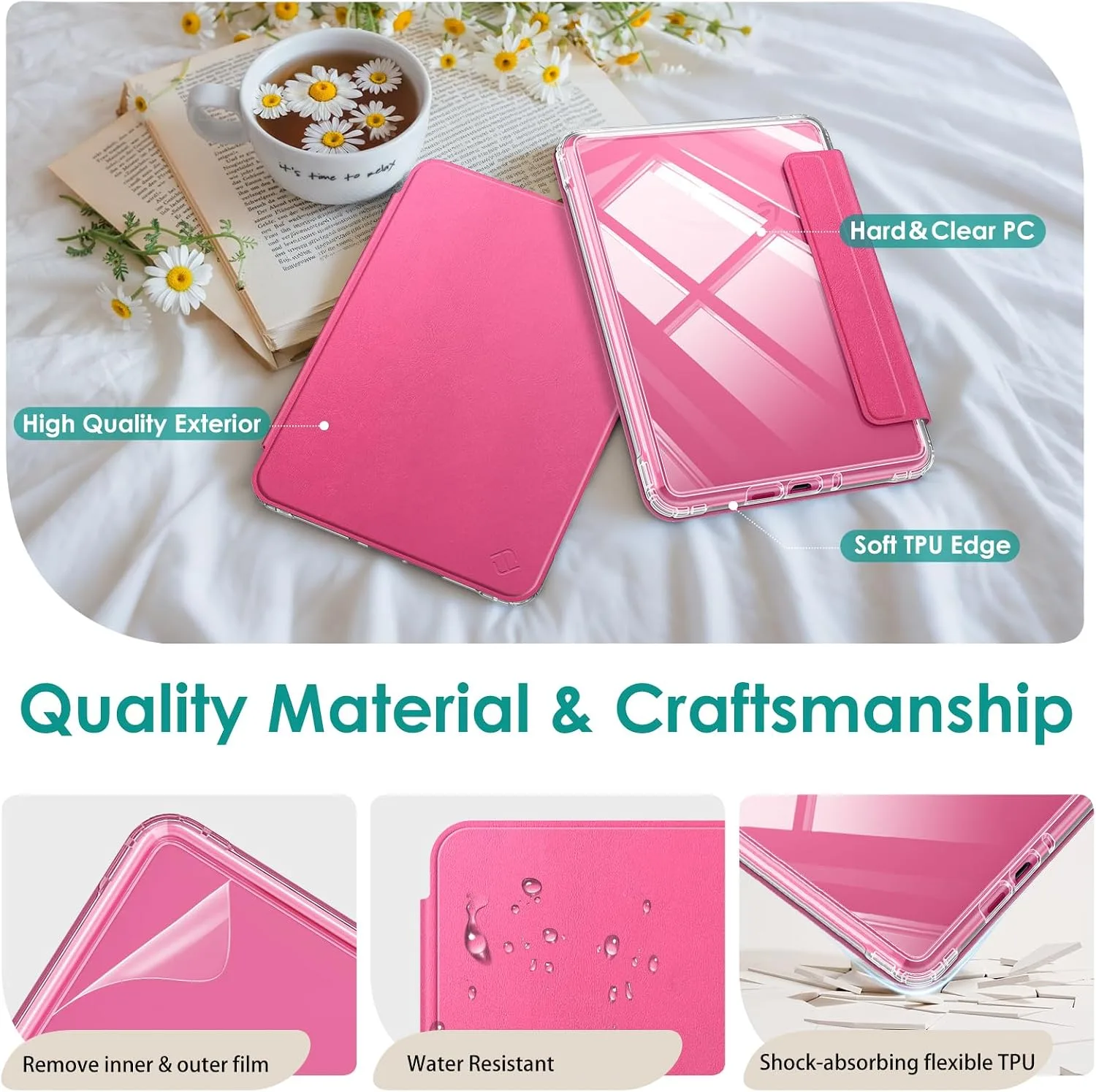 Fintie Detachable Case for Kindle Paperwhite 12th Gen 2024/Kindle Colorsoft
