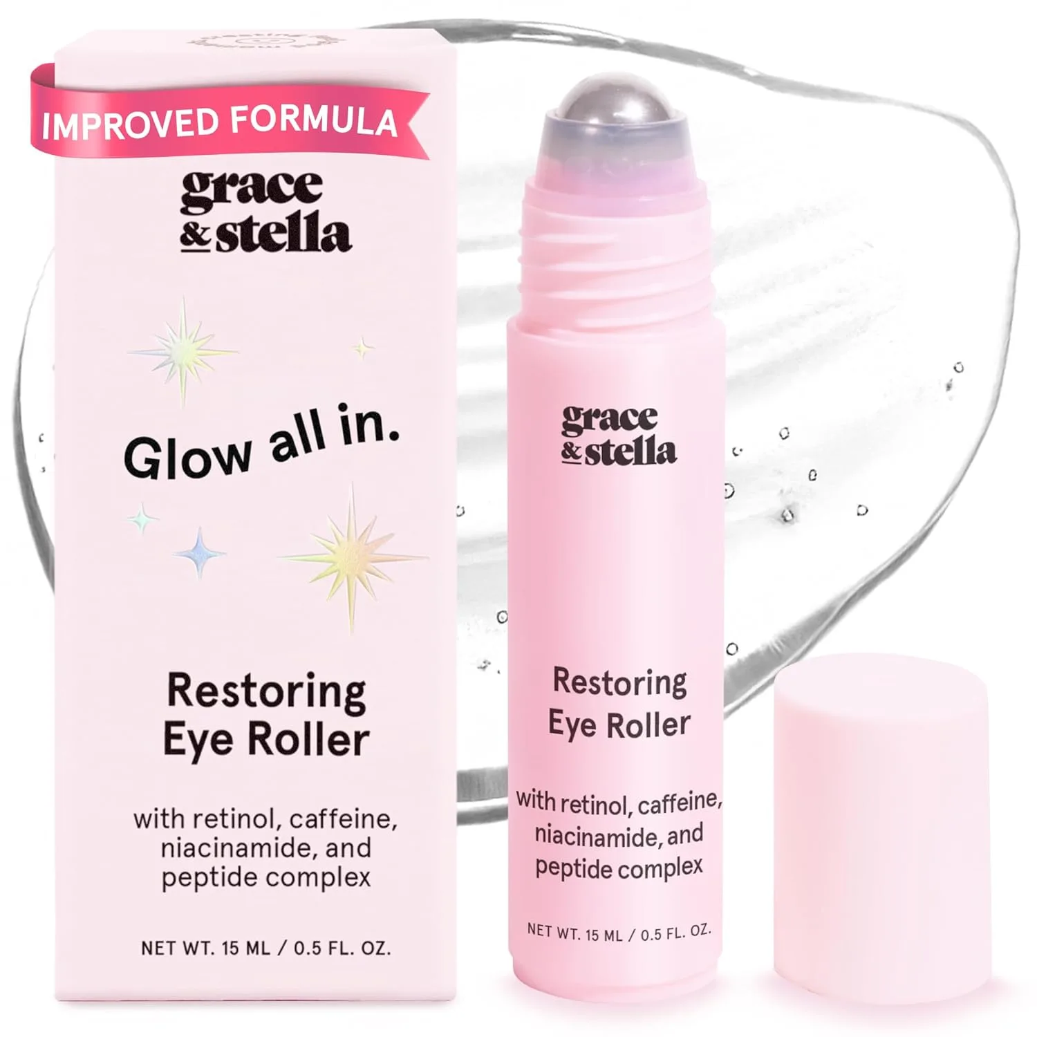 grace & stella Award Winning Under Eye Brightener Roller (15ml / 0.51floz)